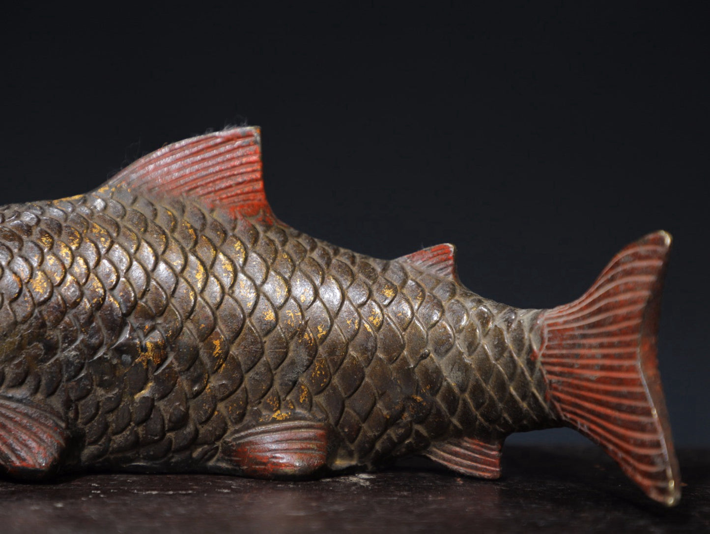 Pure copper carp ornament