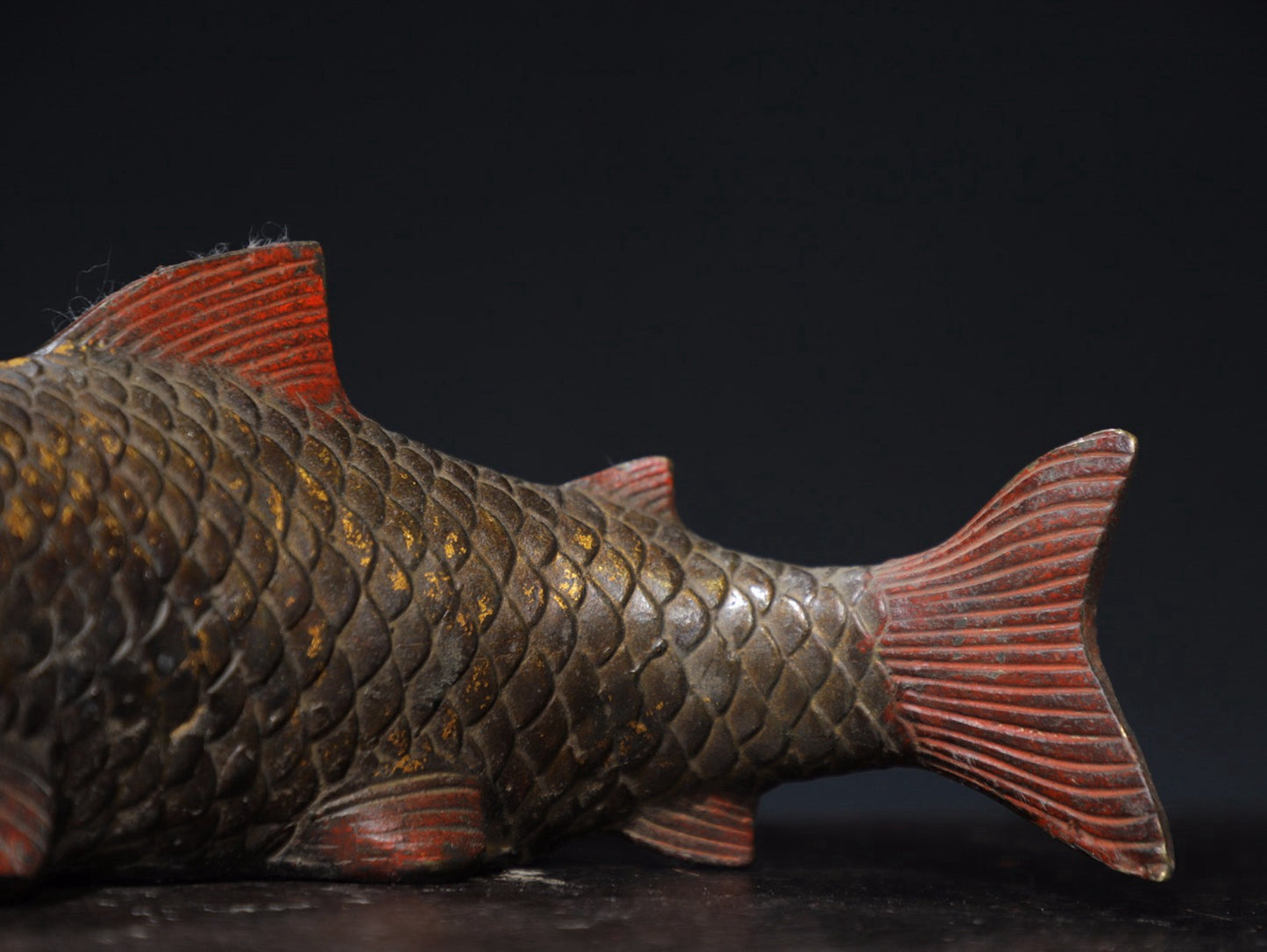 Pure copper carp ornament