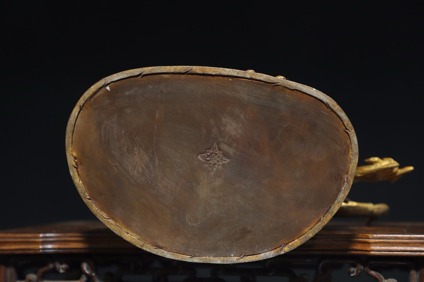 Chinese antique pure copper [Respecting Buddha Mother] Buddhist Buddha statue