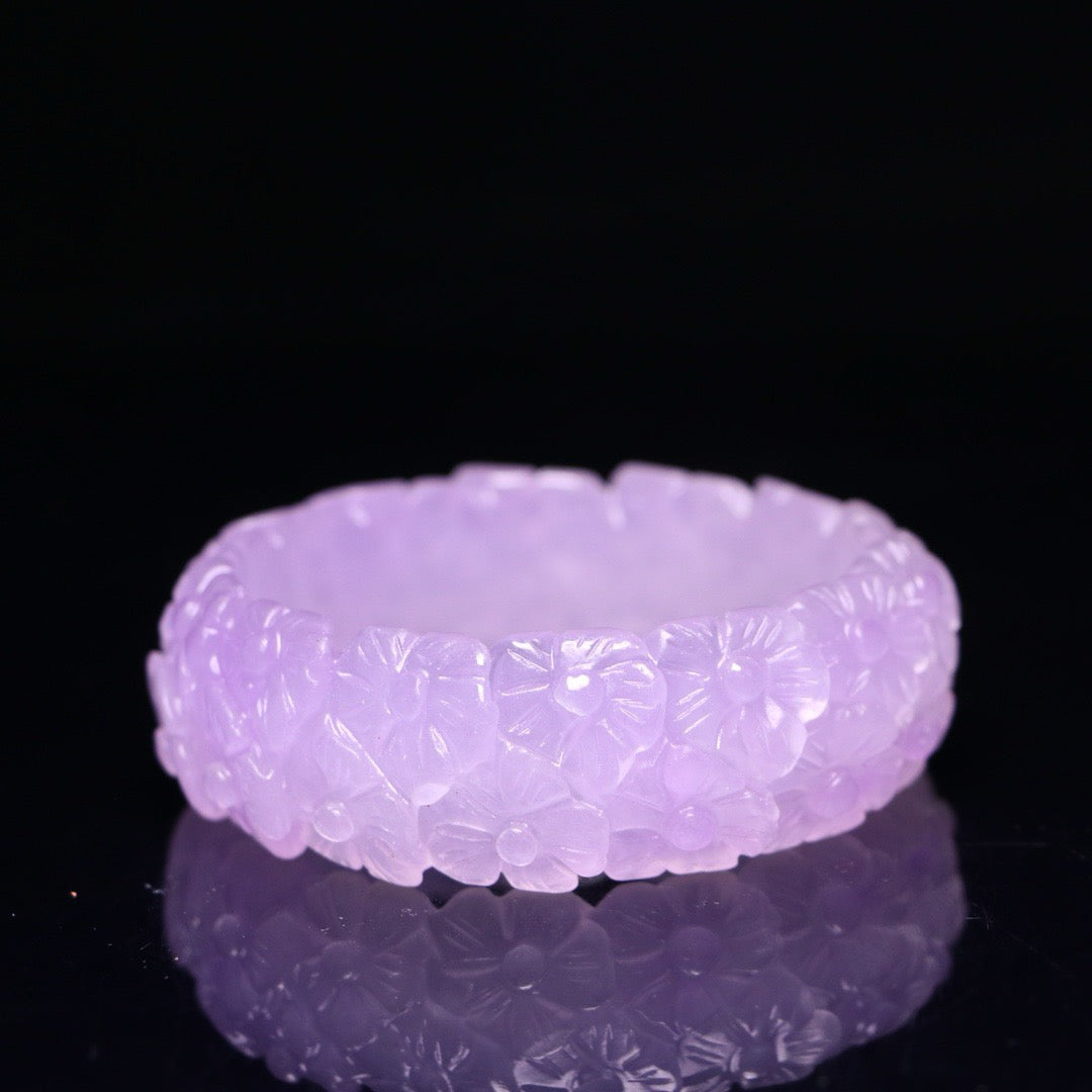 Perfect High Ice Jade Carved Bracelet