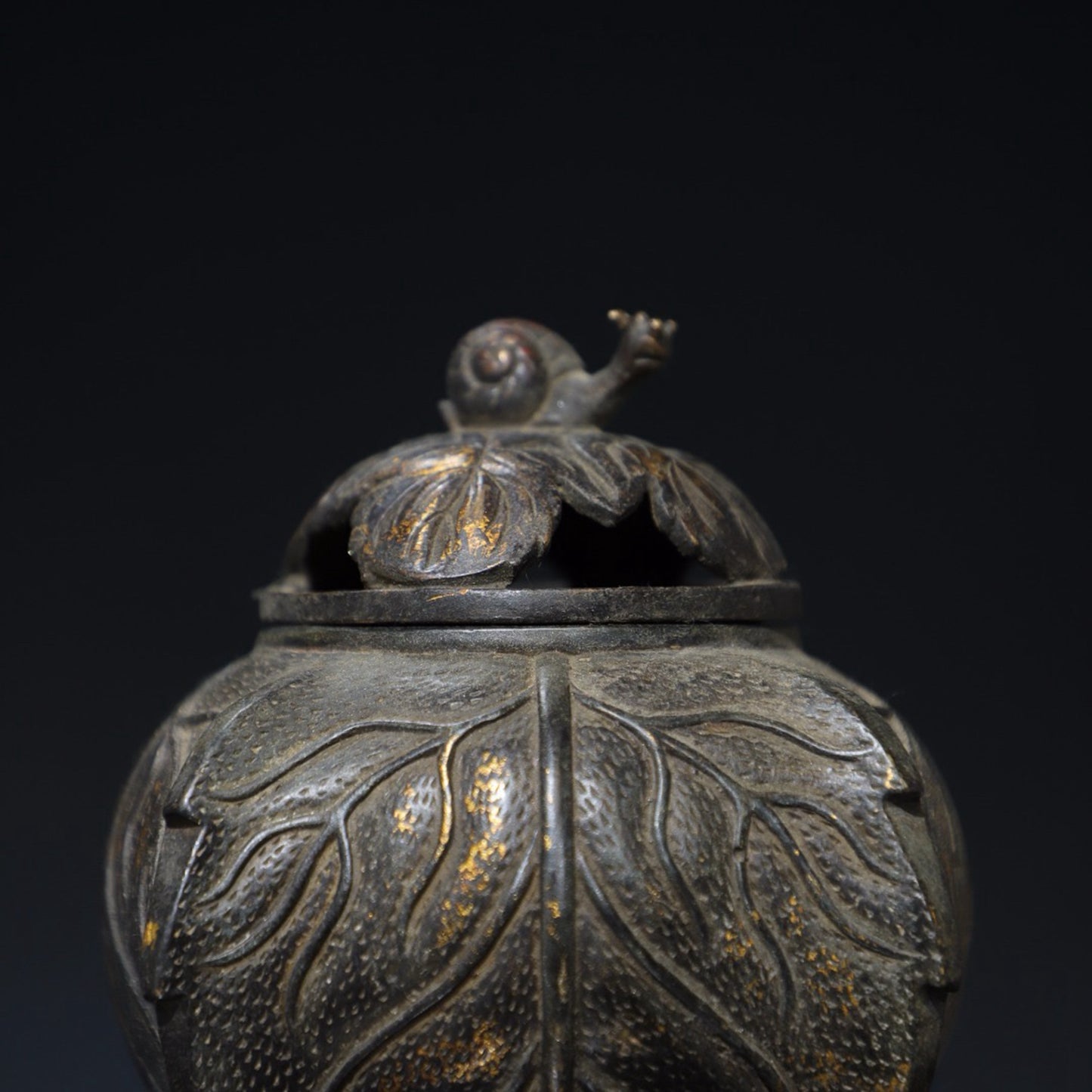 Pure copper snail incense burner