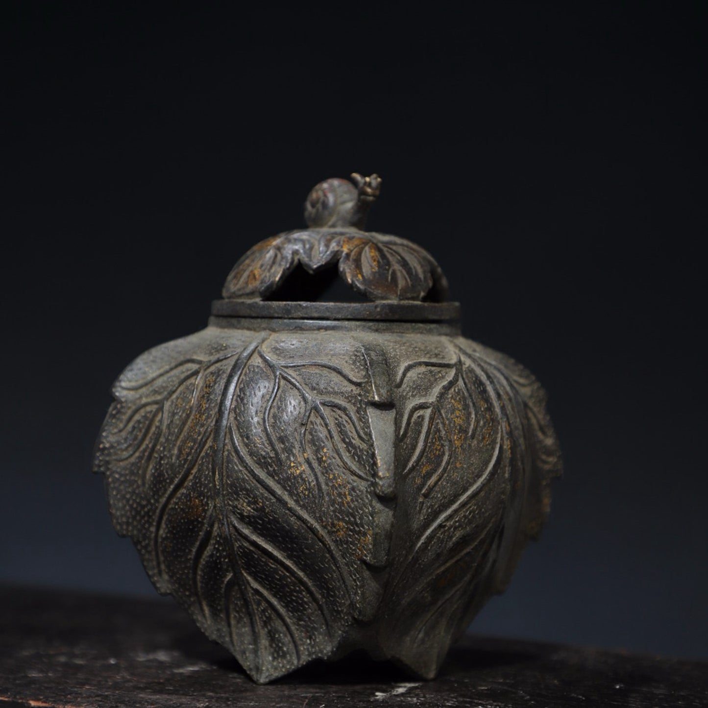 Pure copper snail incense burner