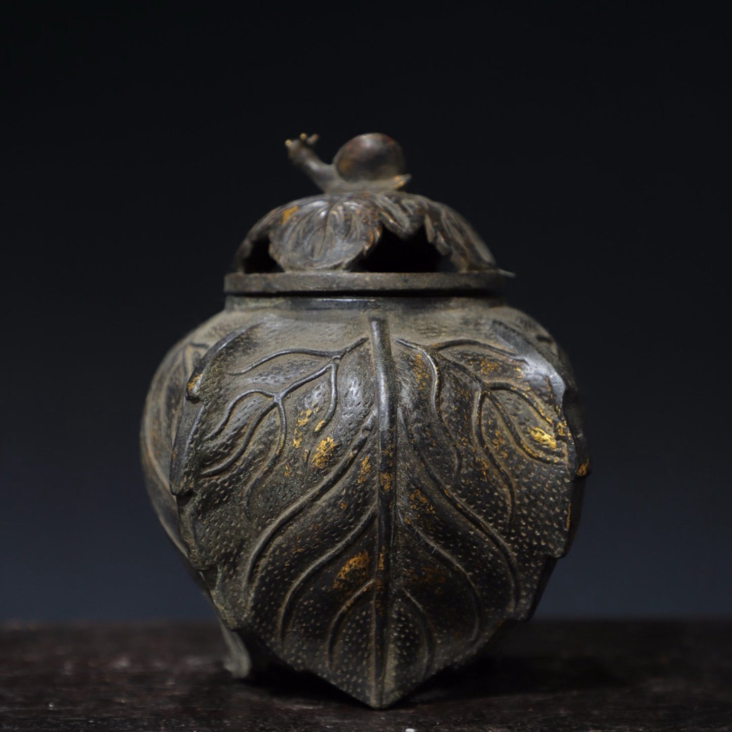 Pure copper snail incense burner