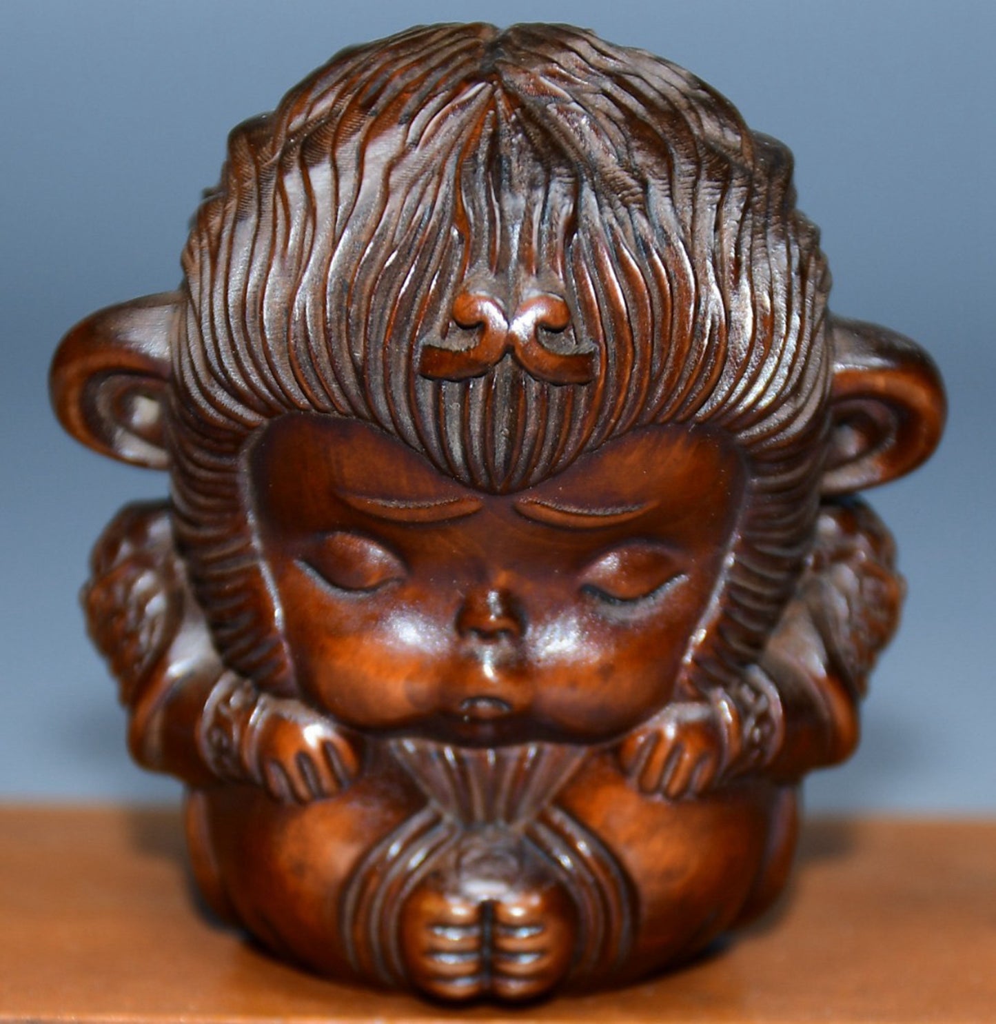 Collected Huangyang wood carved Sun Wukong ornaments