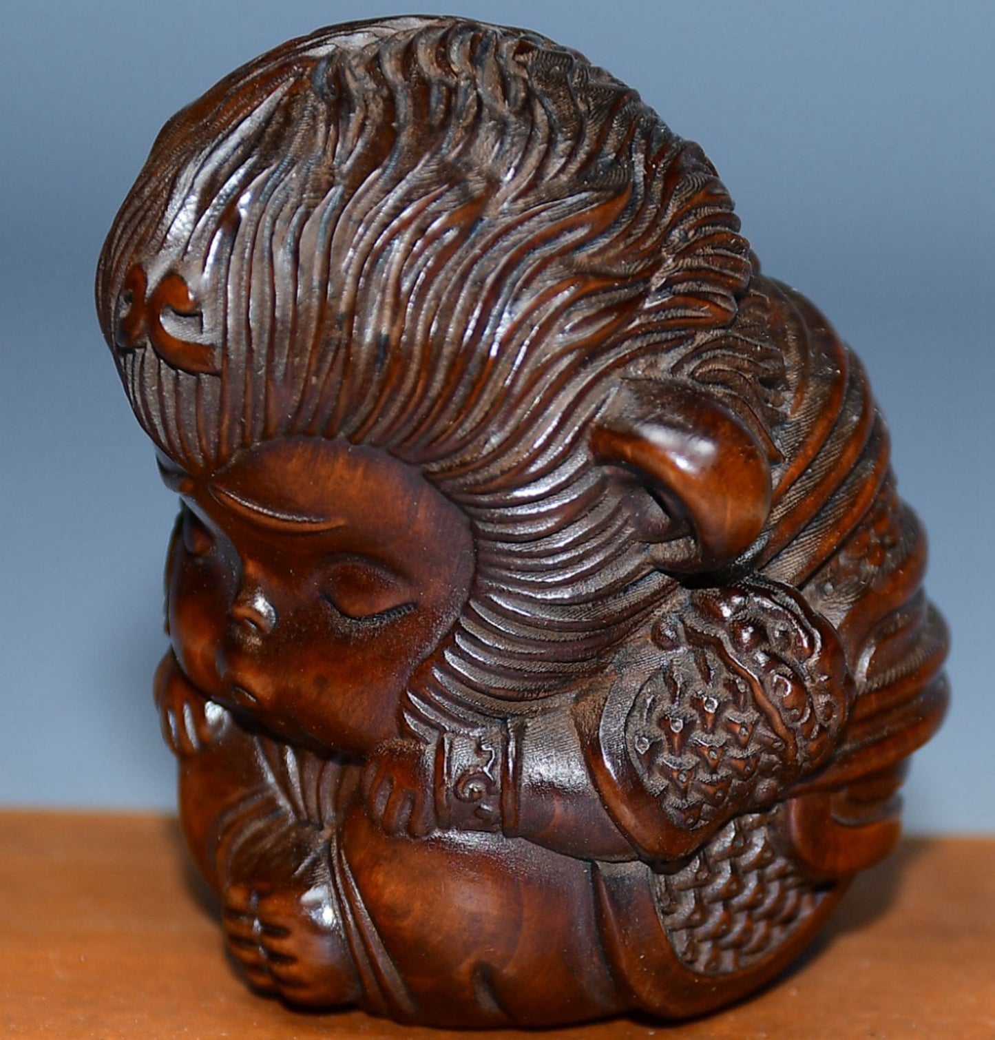 Collected Huangyang wood carved Sun Wukong ornaments
