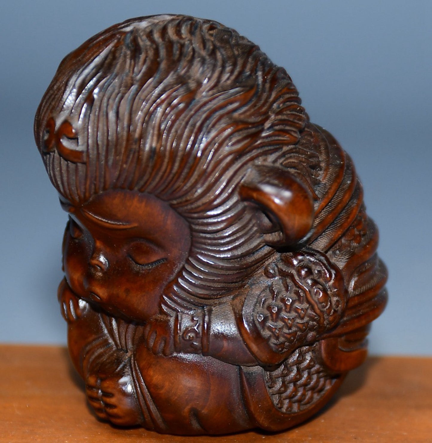 Collected Huangyang wood carved Sun Wukong ornaments