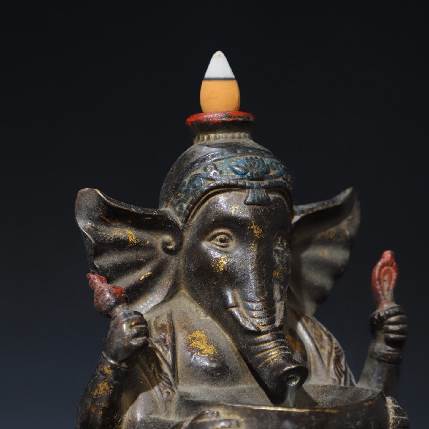 Pure Copper Elephant Nose God of Wealth Flows Back Incense