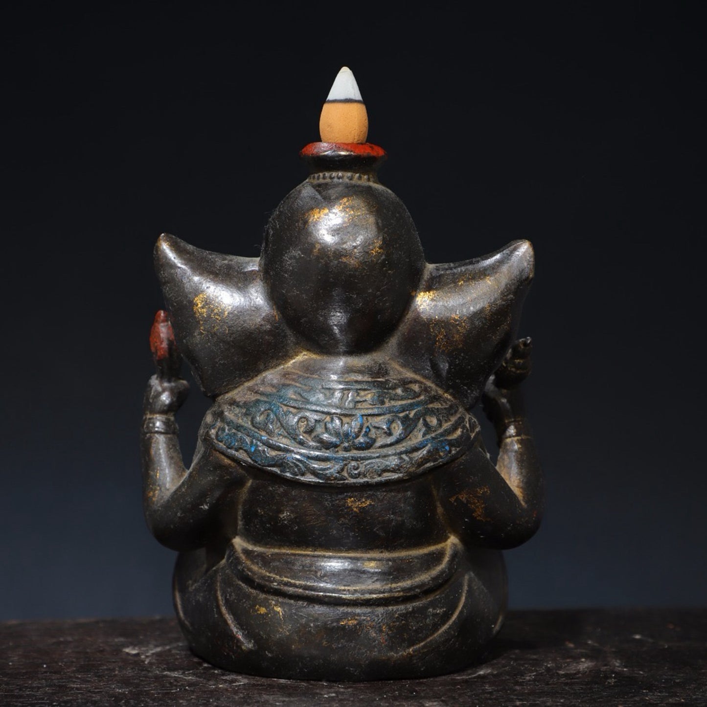 Pure Copper Elephant Nose God of Wealth Flows Back Incense