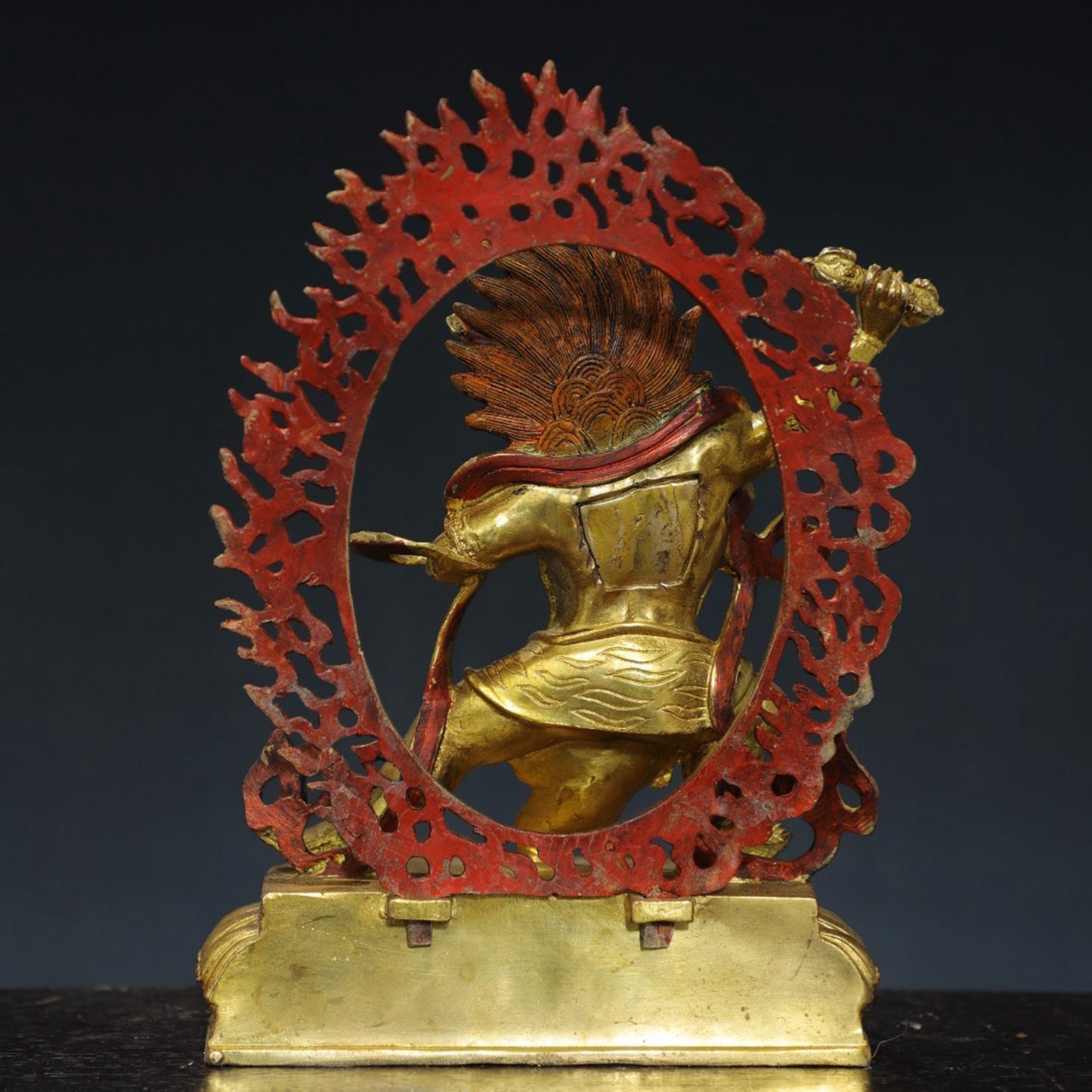 Pure copper diamond hand Buddha statue