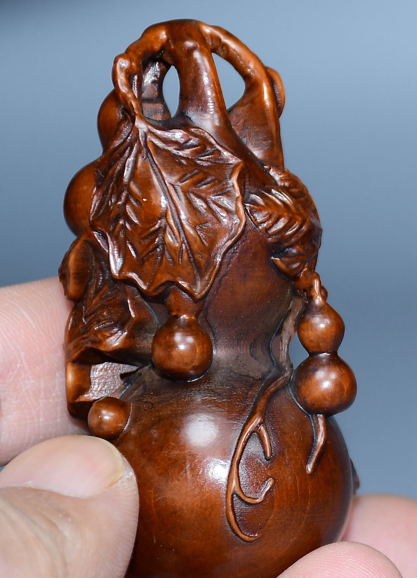 Collected boxwood carved gourd ornaments