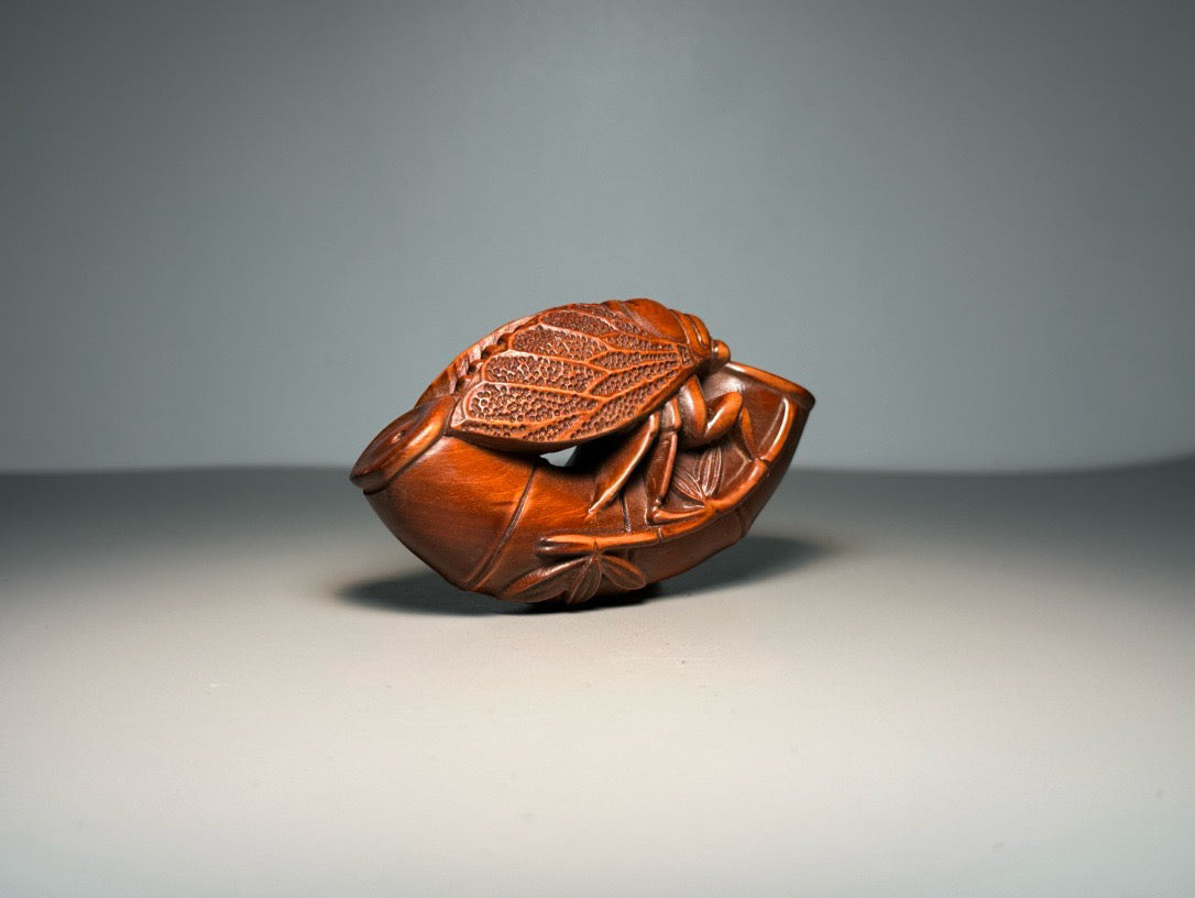 The exquisite craftsmanship of Chinese antique boxwood carving has amazed everyone