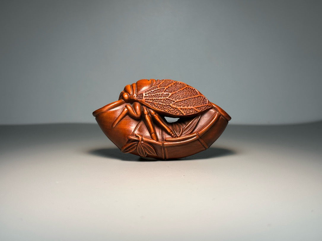 The exquisite craftsmanship of Chinese antique boxwood carving has amazed everyone