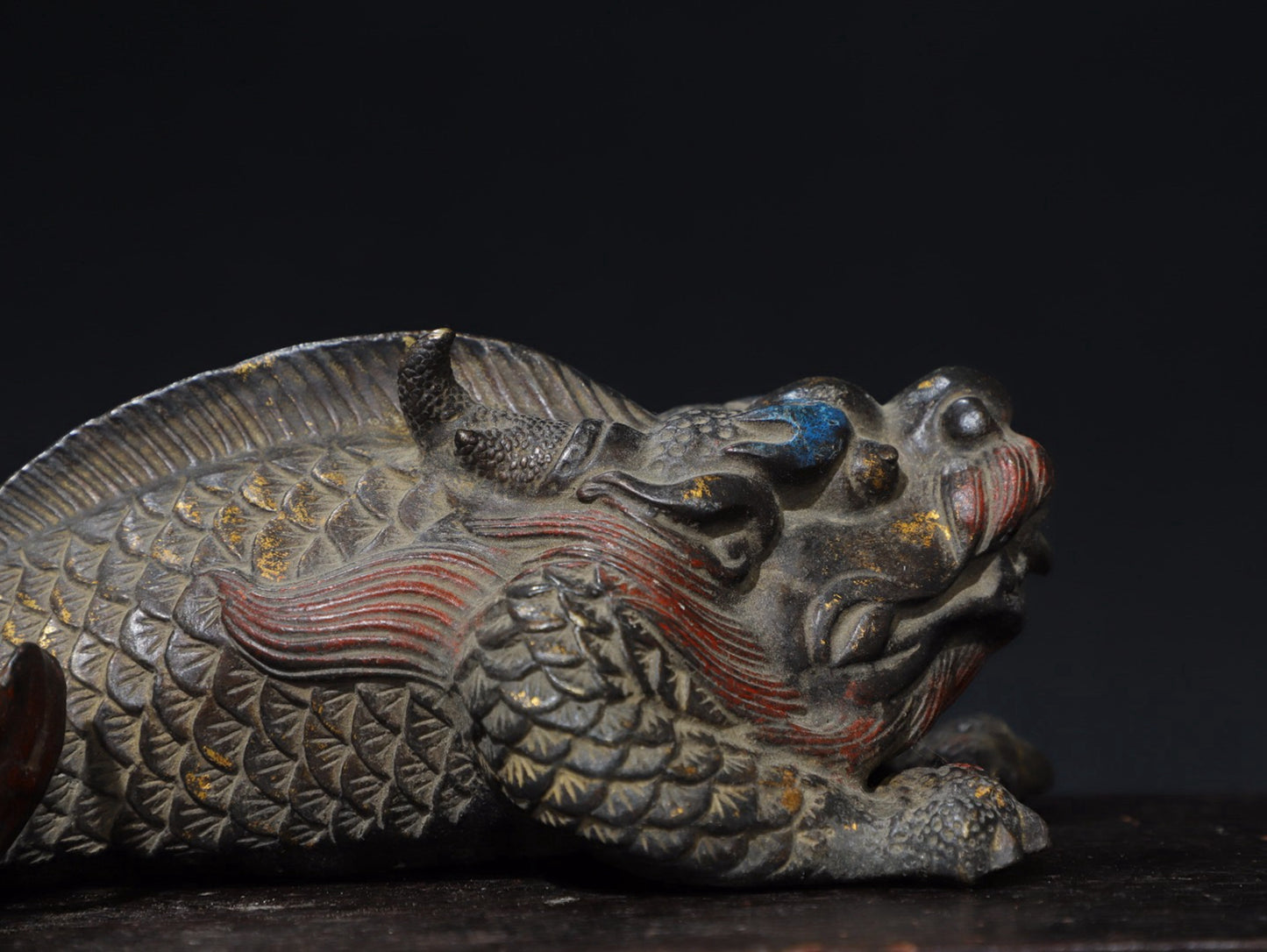Pure copper dragon fish ornament