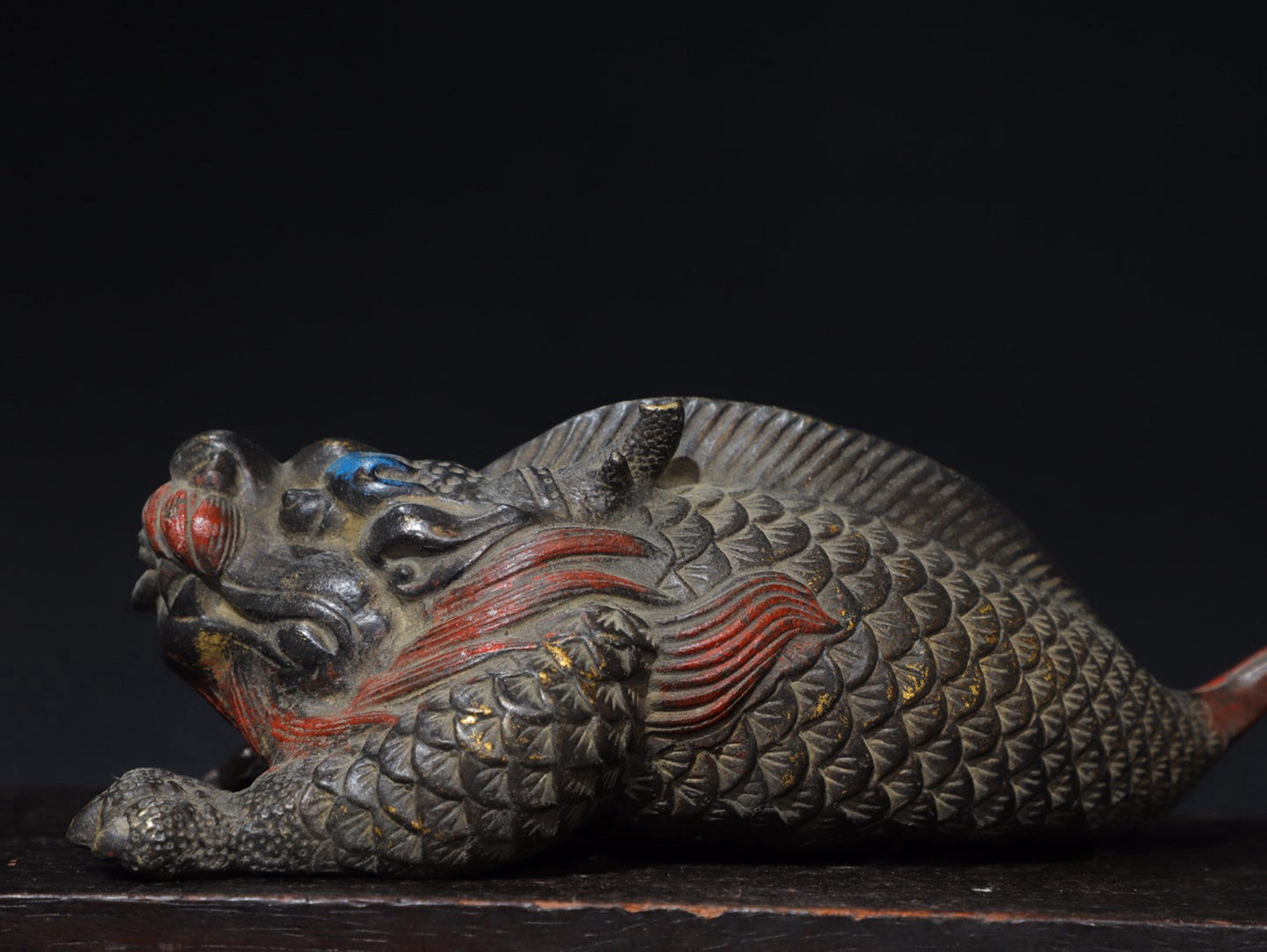 Pure copper dragon fish ornament