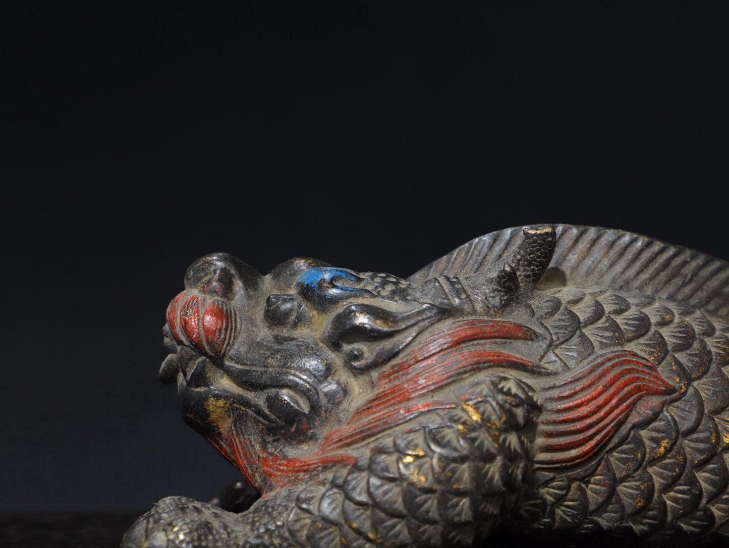 Pure copper dragon fish ornament