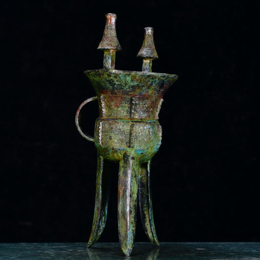 Chinese antique bronze three legged vessel