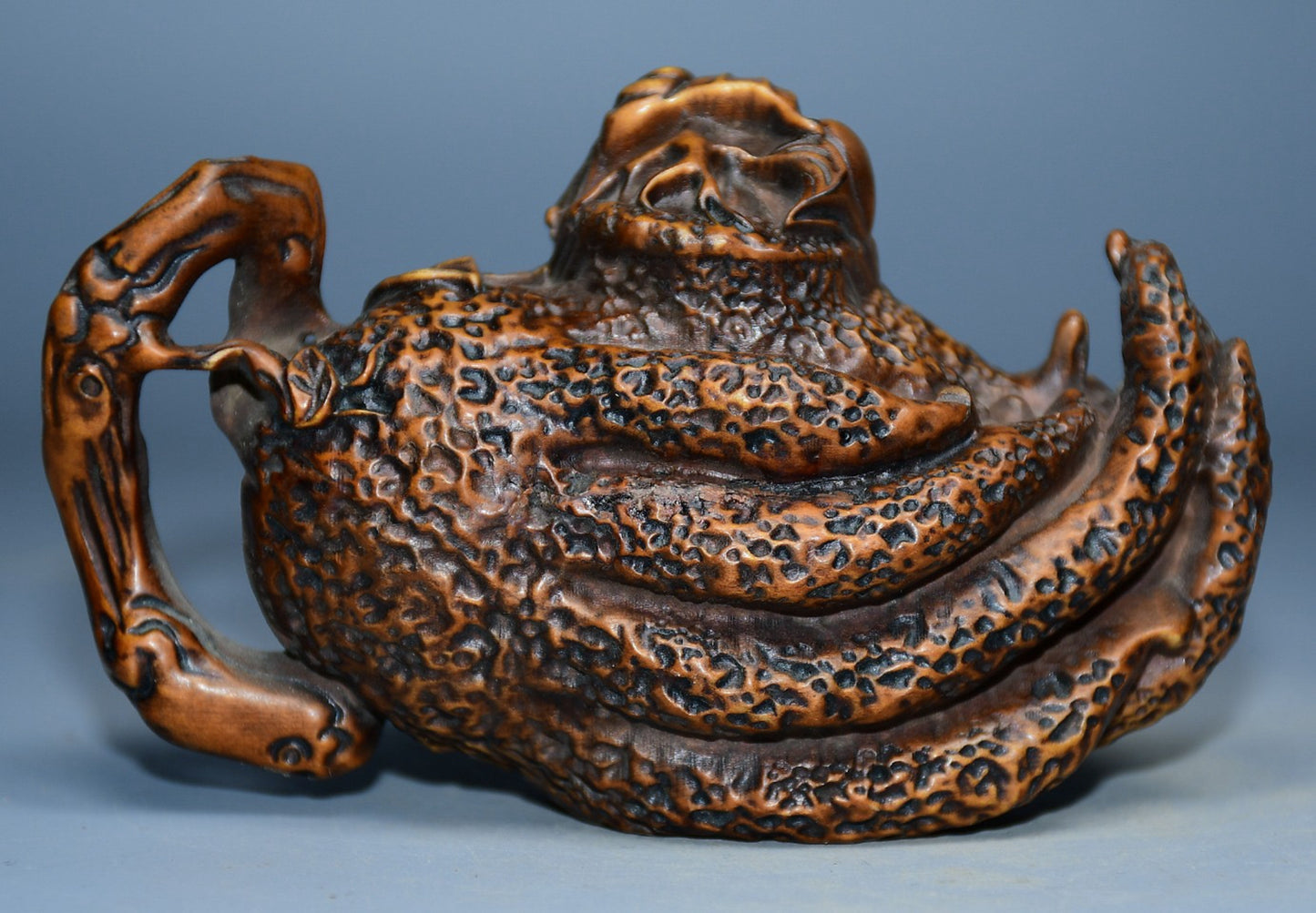 Collection of boxwood carved bergamot handlebars