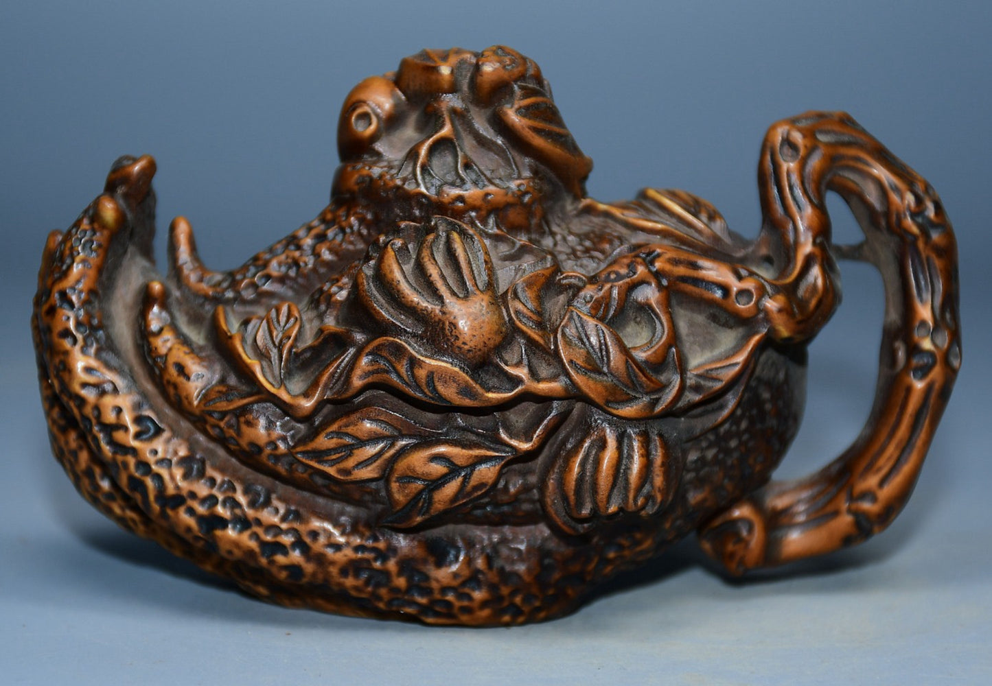 Collection of boxwood carved bergamot handlebars