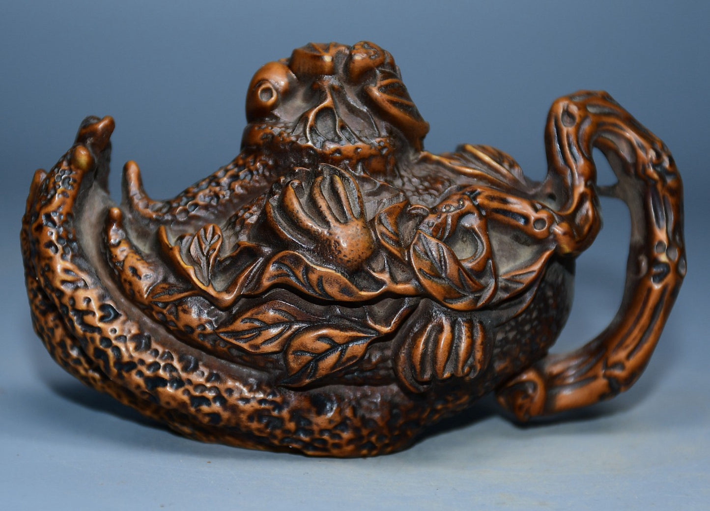Collection of boxwood carved bergamot handlebars