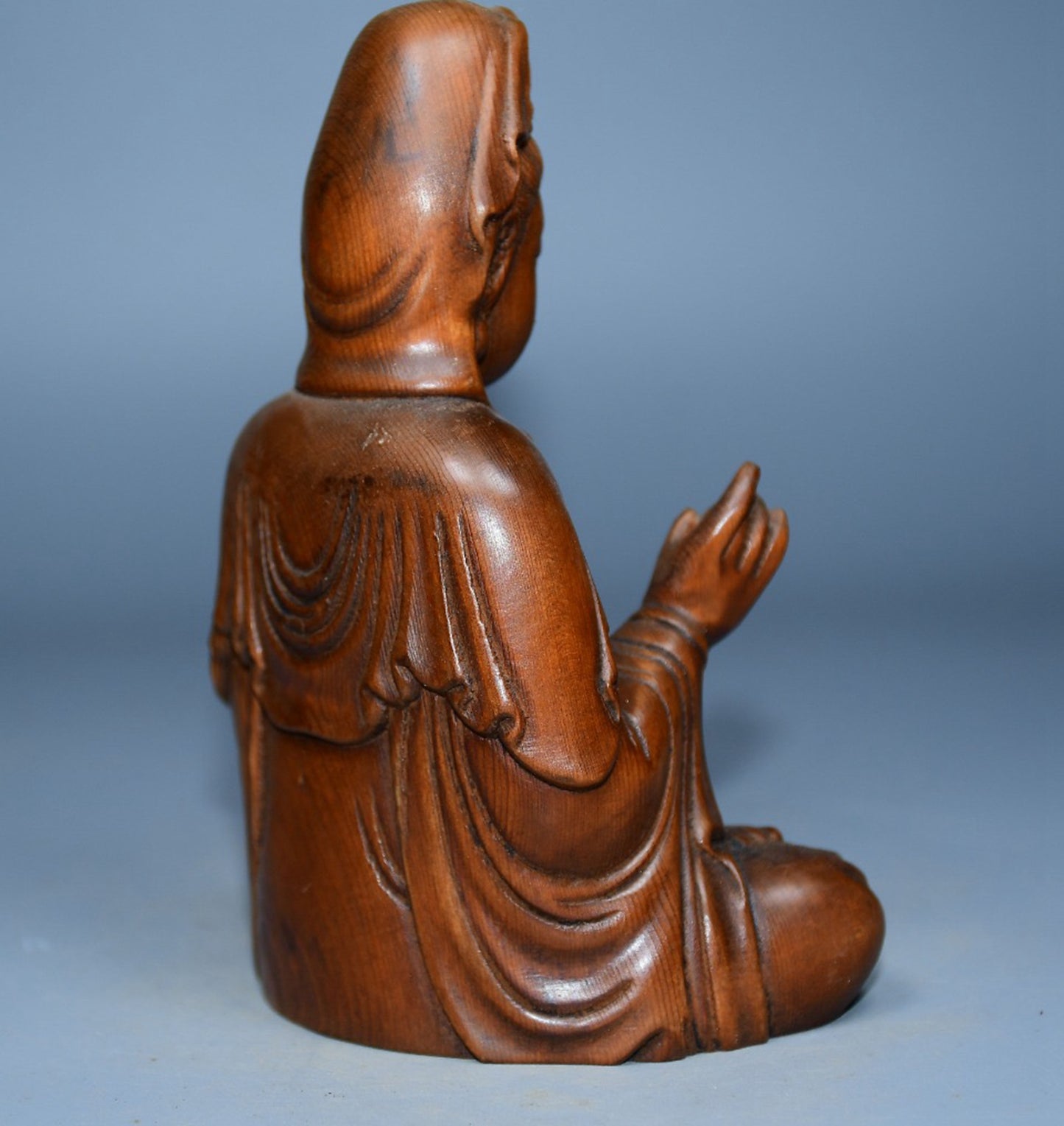 Collected boxwood carved Guanyin ornaments