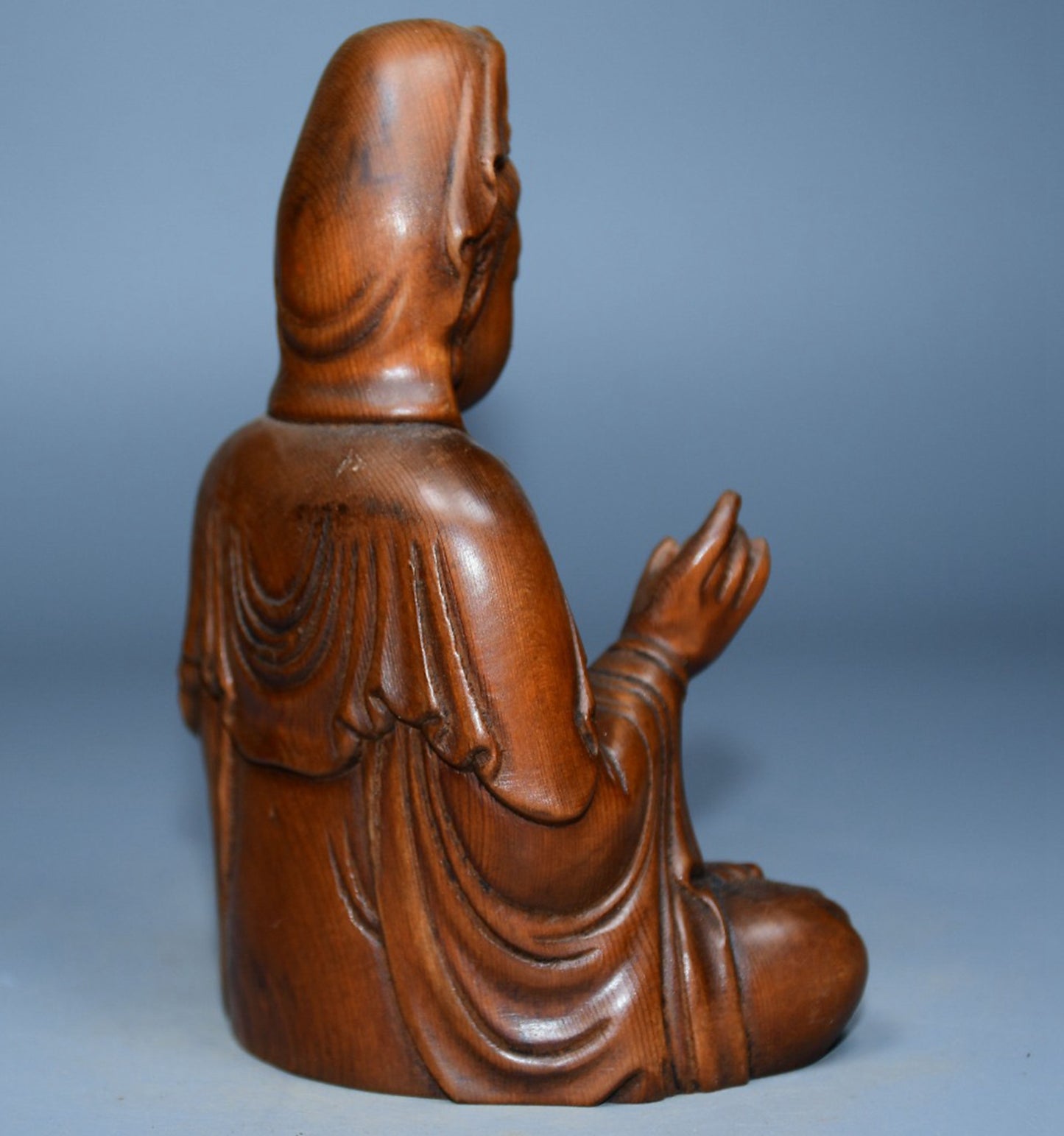 Collected boxwood carved Guanyin ornaments