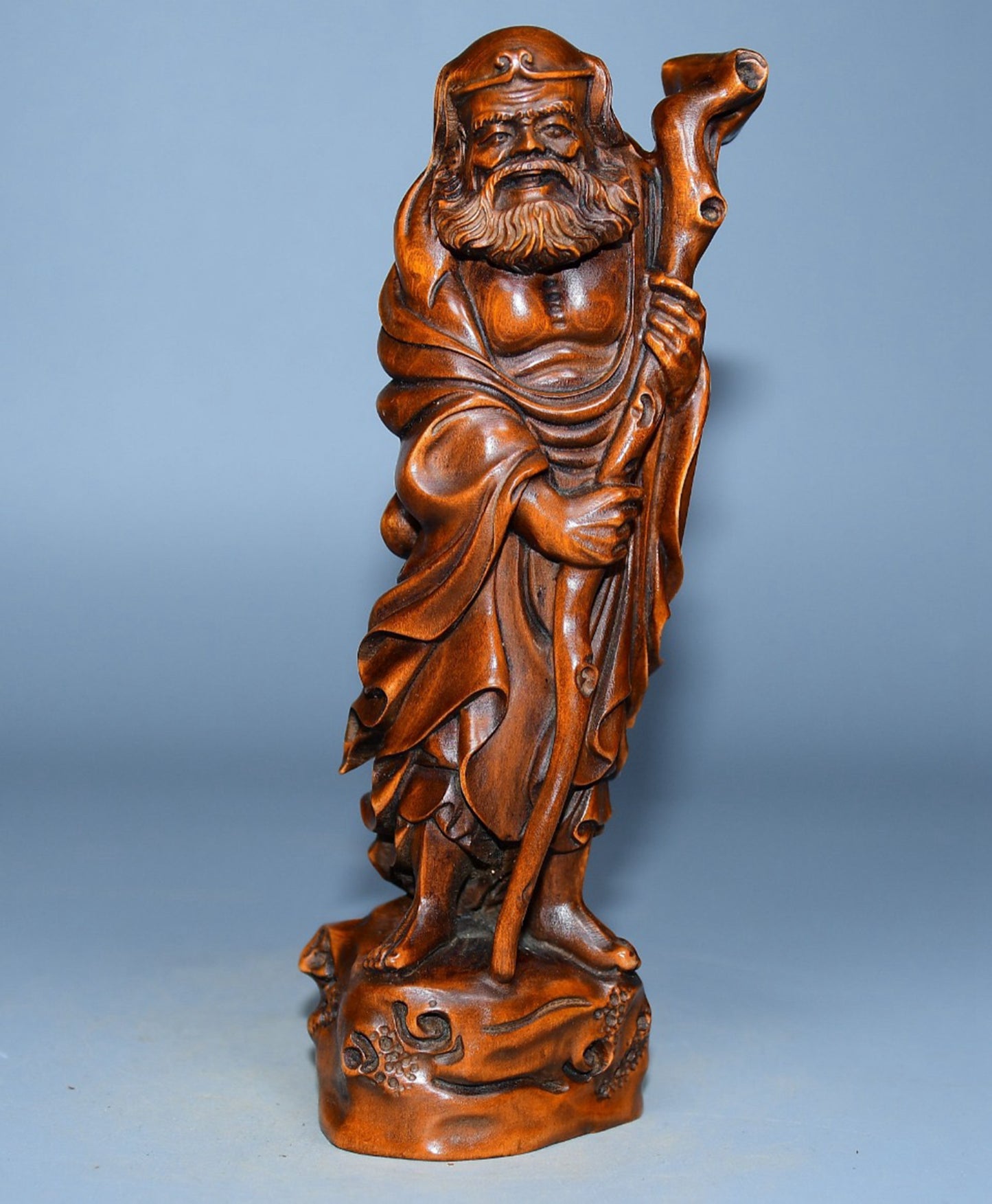 Collected boxwood carvings of the Eight Immortals of the Iron Kidnapping Plum