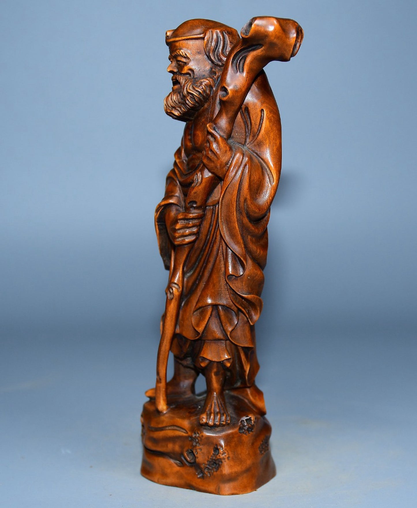 Collected boxwood carvings of the Eight Immortals of the Iron Kidnapping Plum