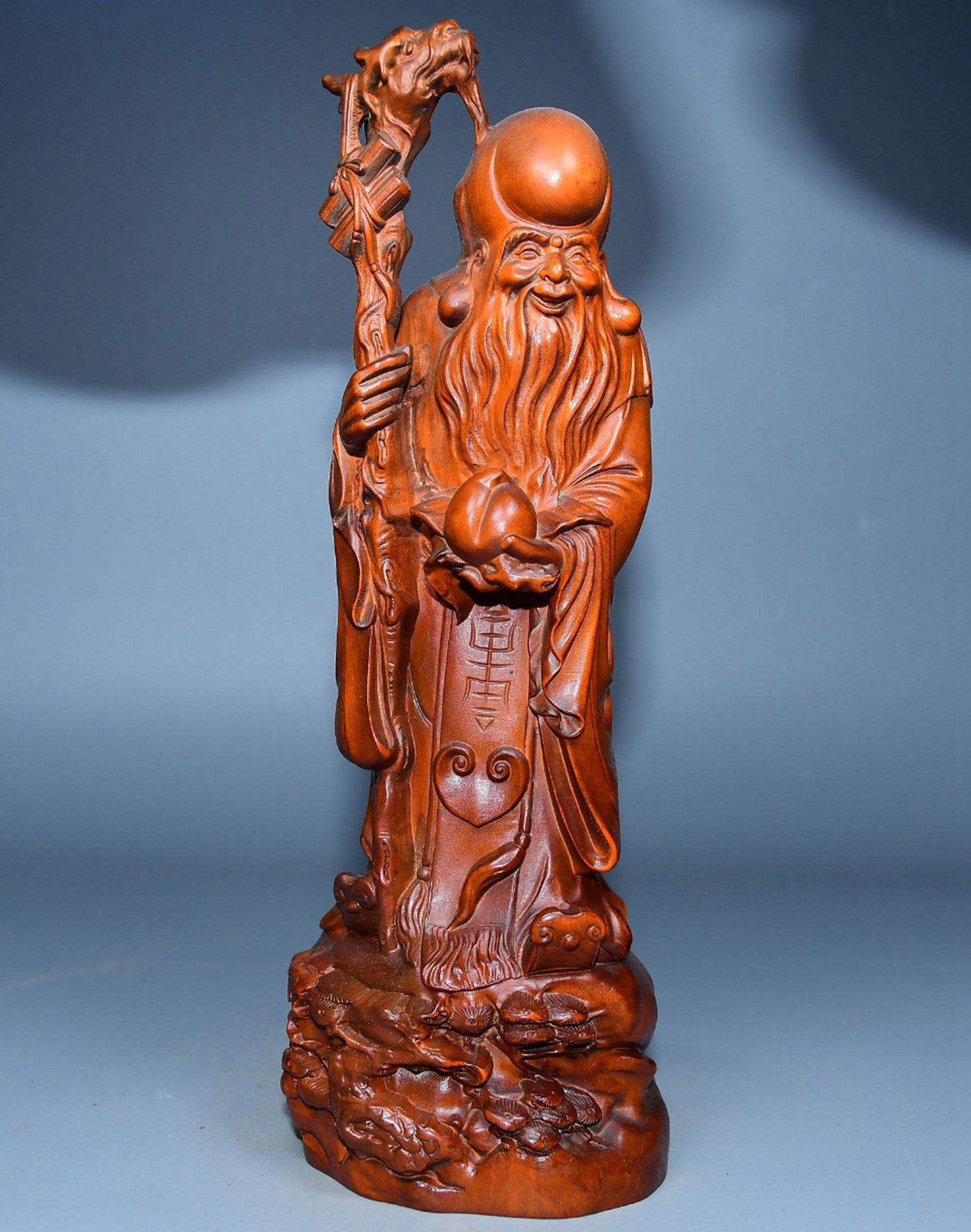 Collected boxwood carved birthday star ornaments