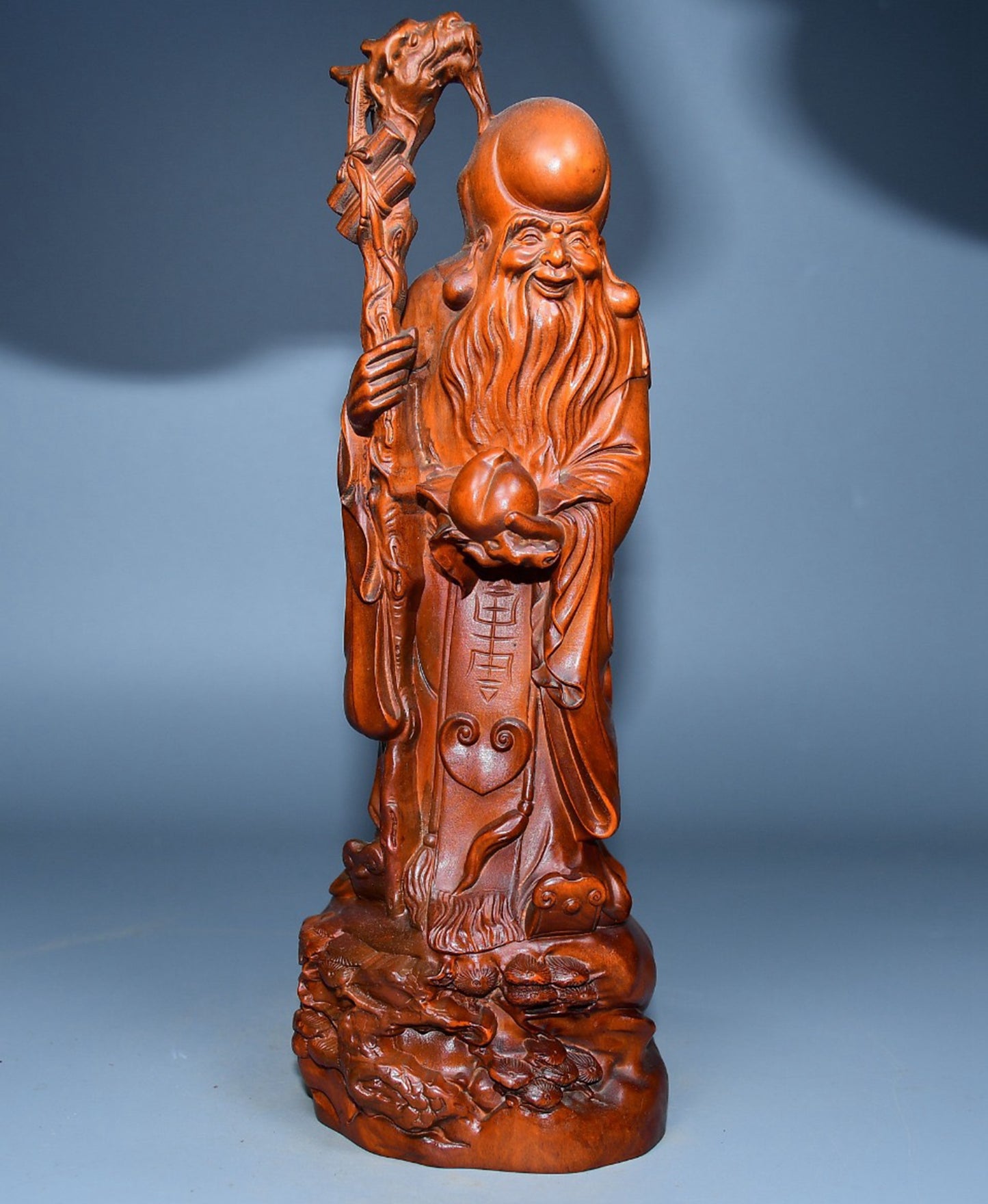 Collected boxwood carved birthday star ornaments