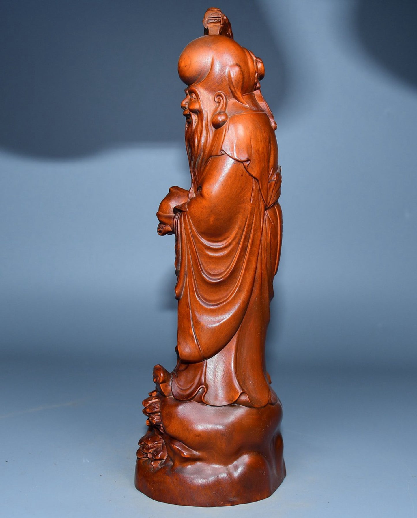 Collected boxwood carved birthday star ornaments