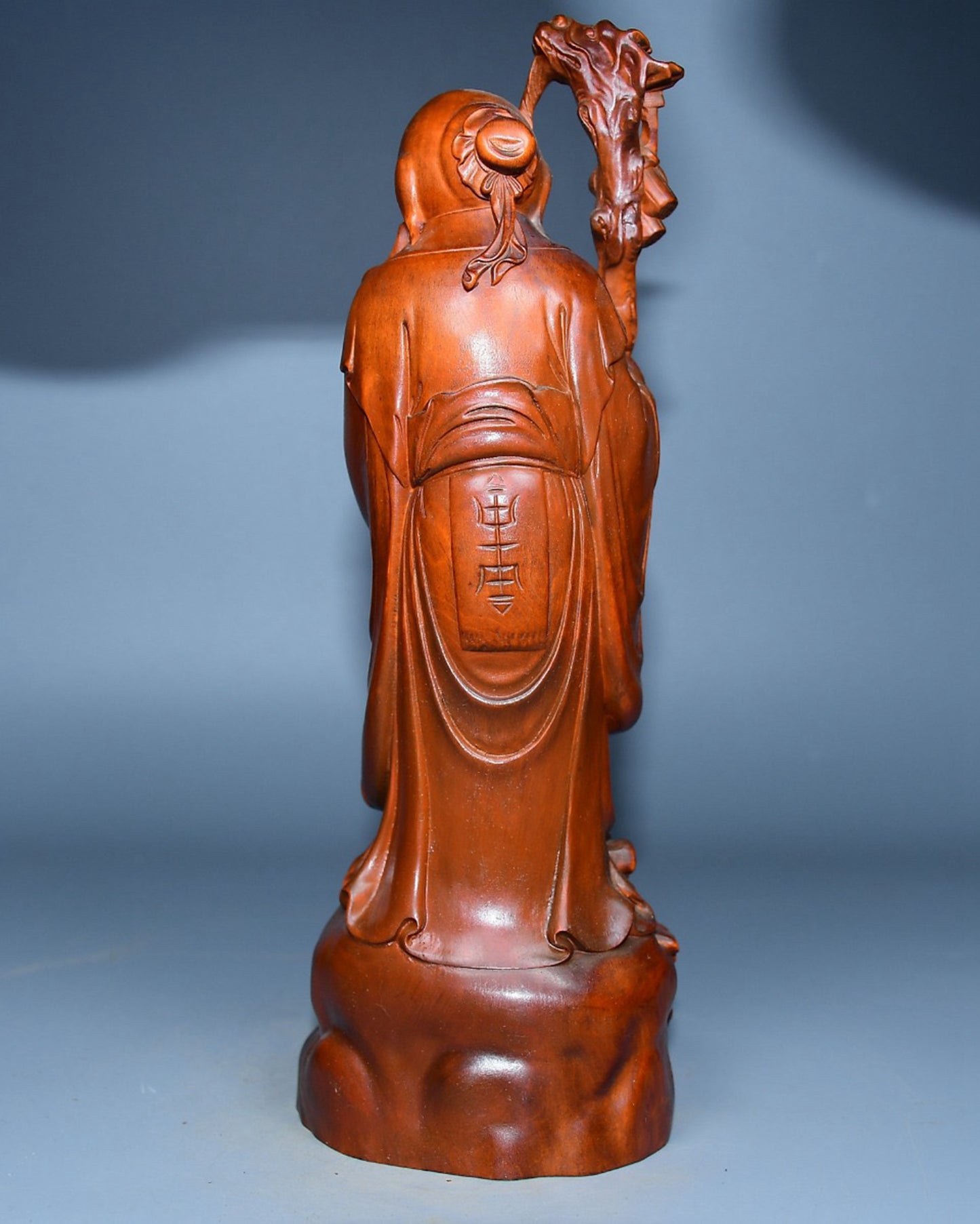Collected boxwood carved birthday star ornaments