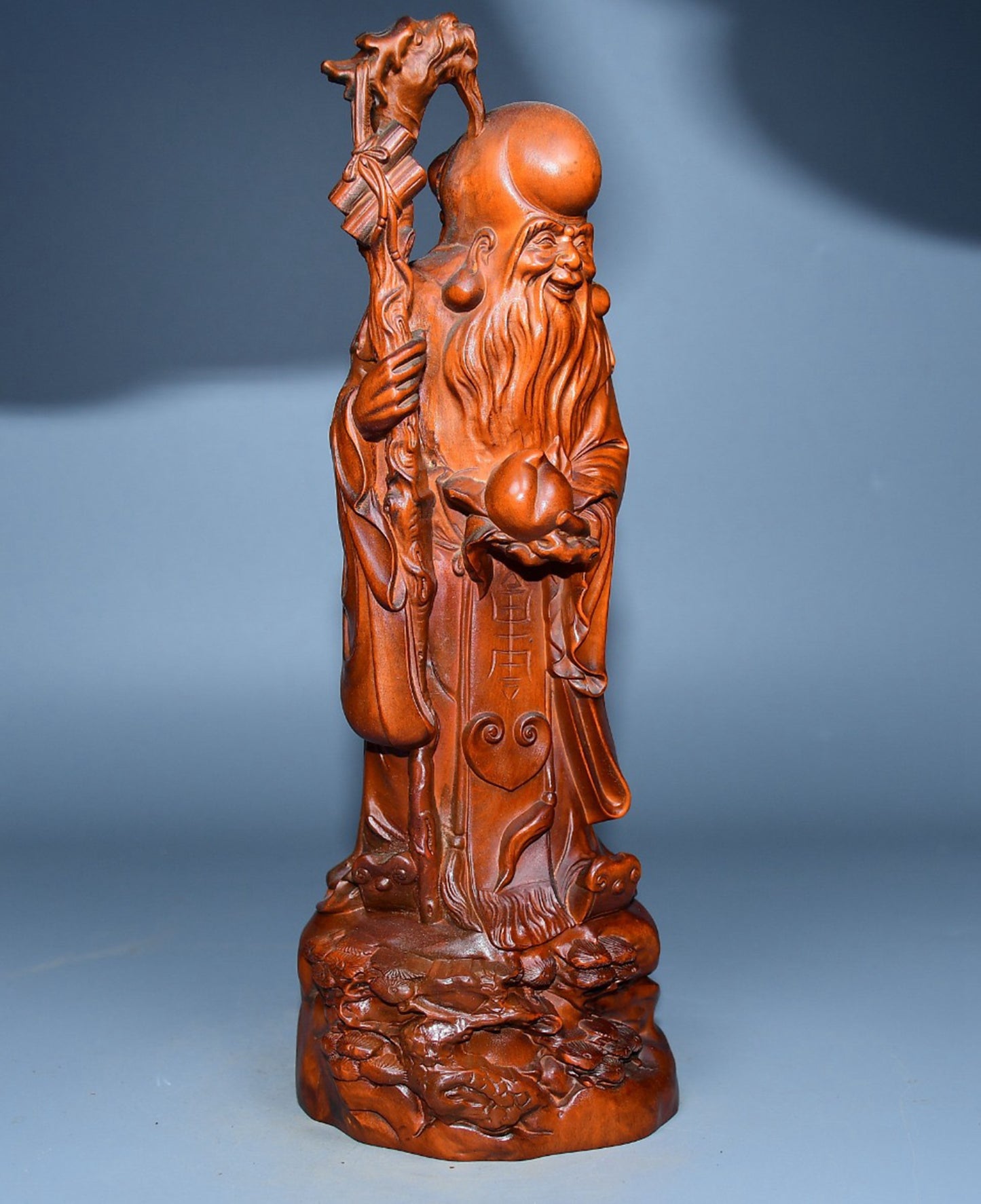 Collected boxwood carved birthday star ornaments