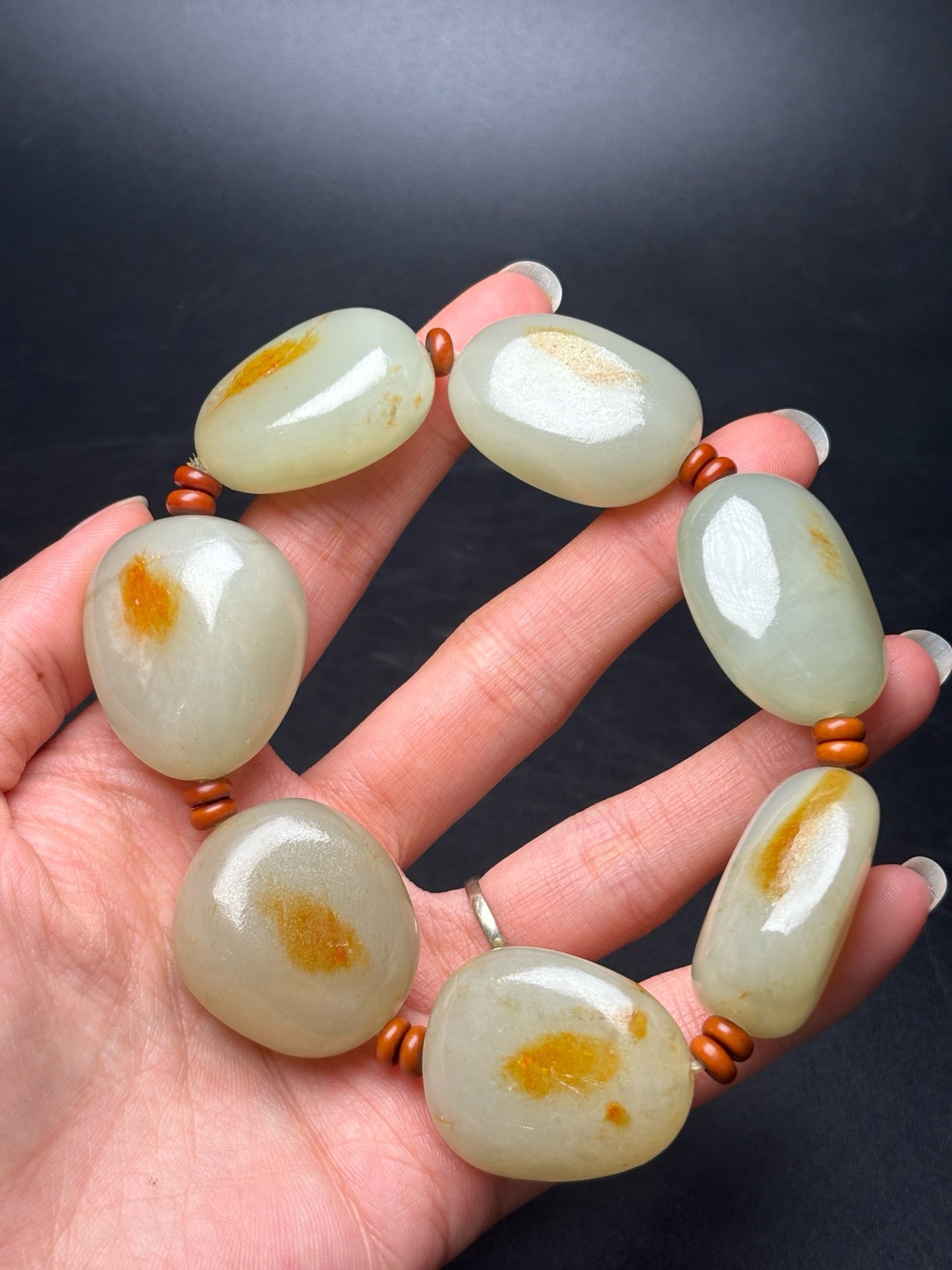 Exquisite Hetian Jade Hand String