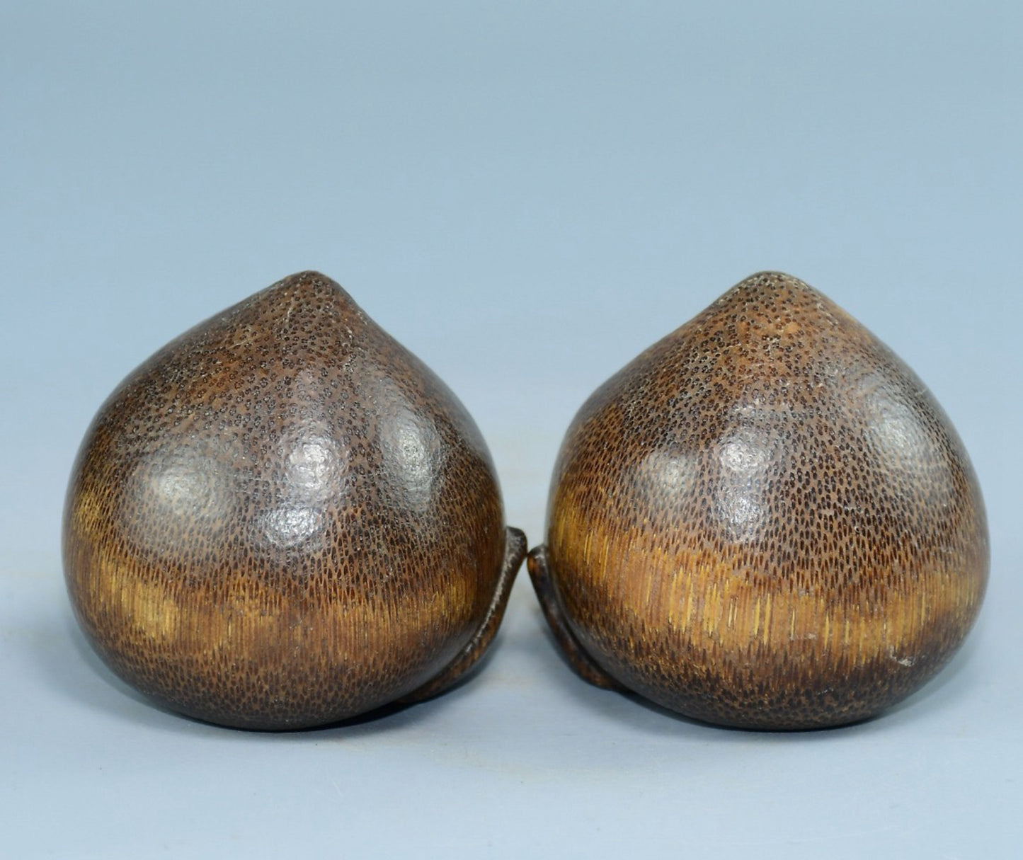 Bamboo carved longevity peach handle piece