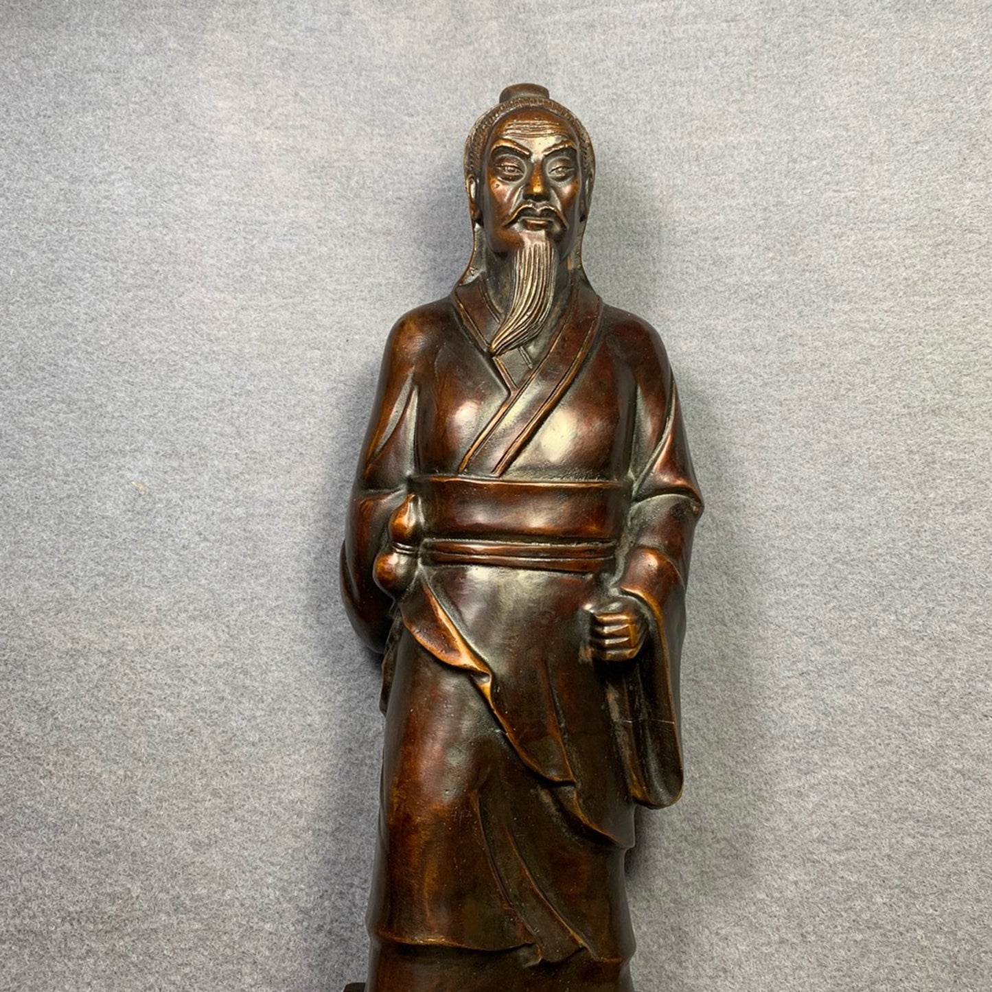 Pure copper statue of the divine physician Hua Tuo