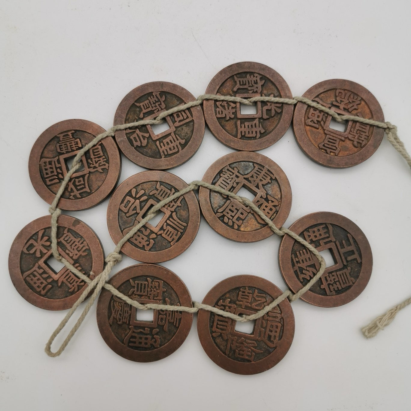 Chinese antique pure copper red copper coins