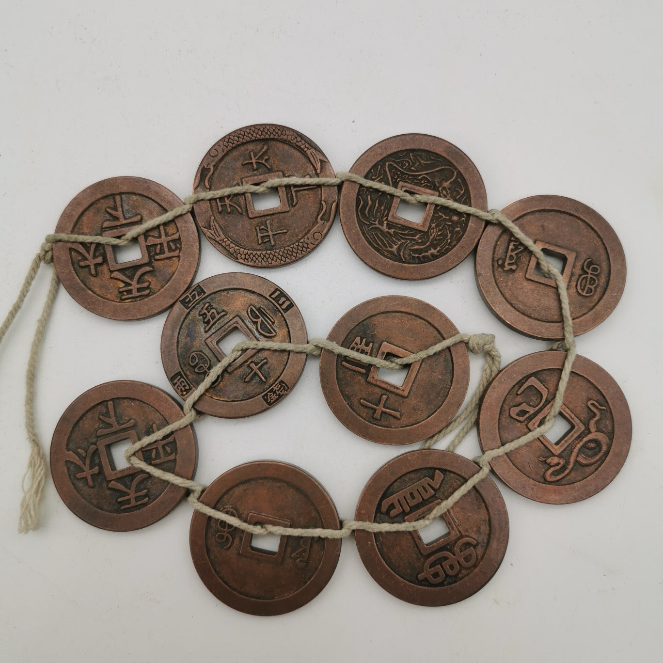 Chinese antique pure copper red copper coins