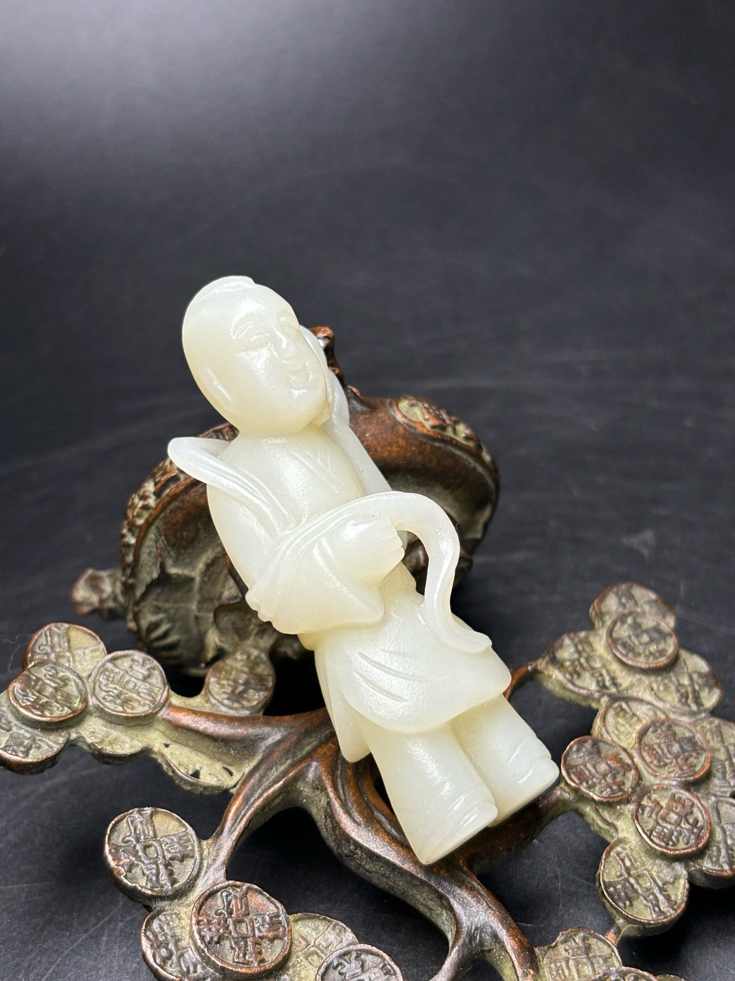Delicate Hotan Jade Joyful Boy