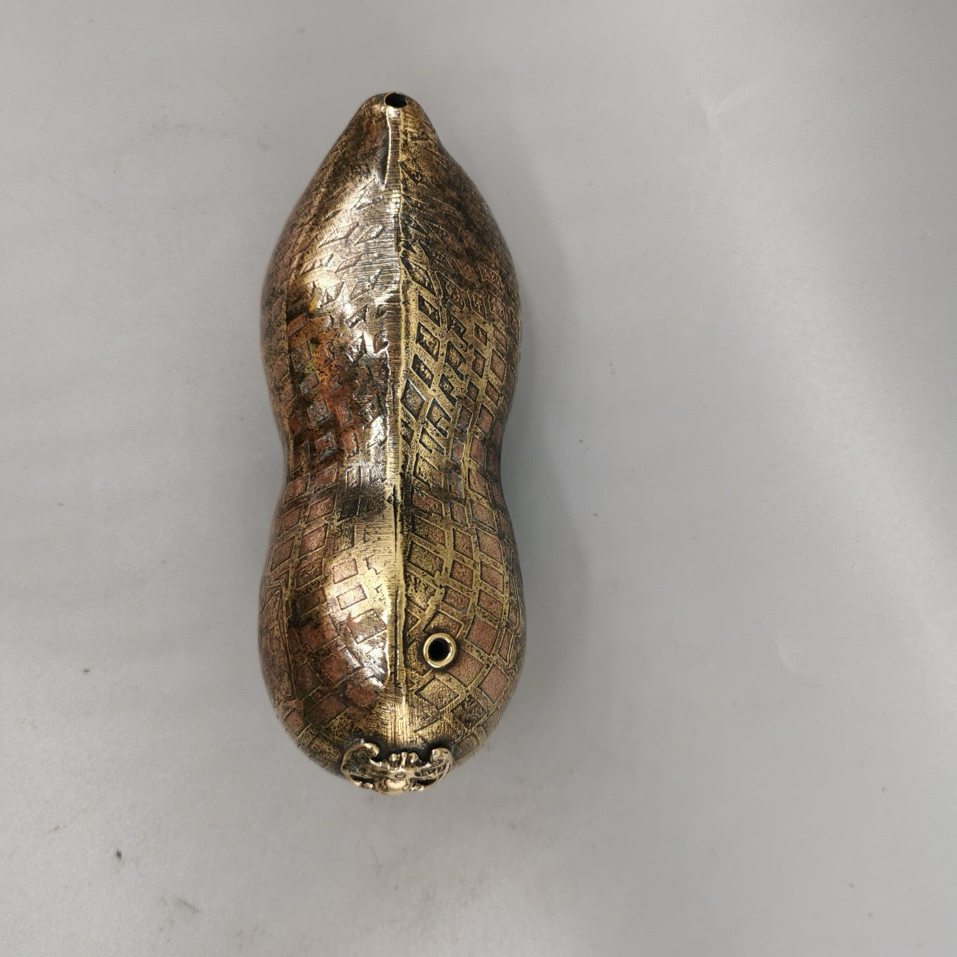 Chinese antique pure copper peanut small copper pot