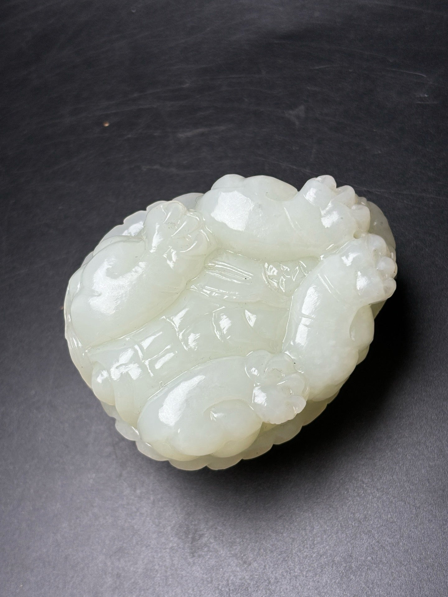 Delicate Hotan Jade Dragon Turtle