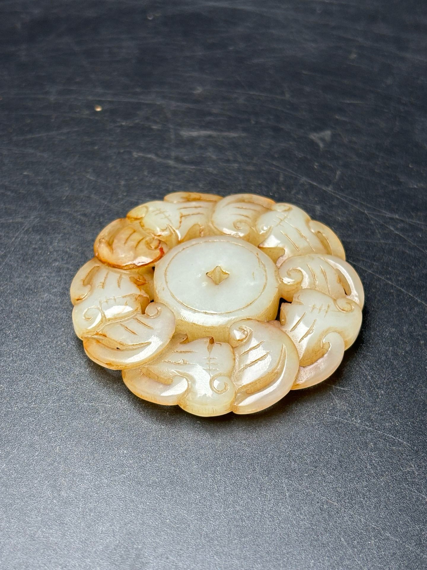 Delicate Hotan Jade Five Blessings and Longevity