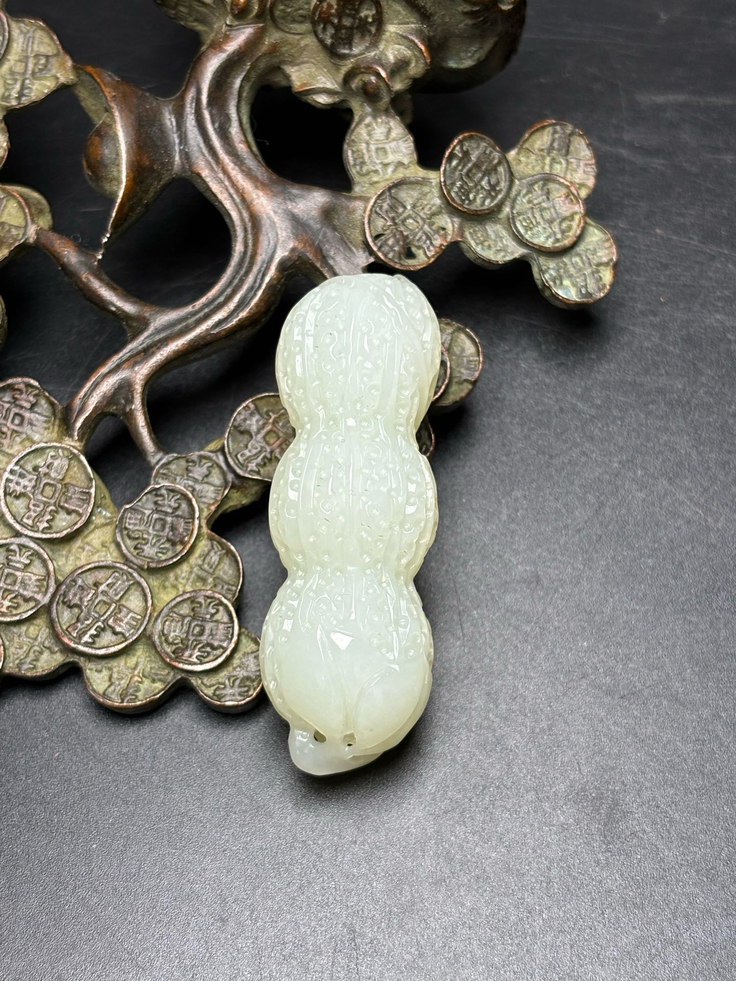 Exquisite Hetian Peanut Pendant