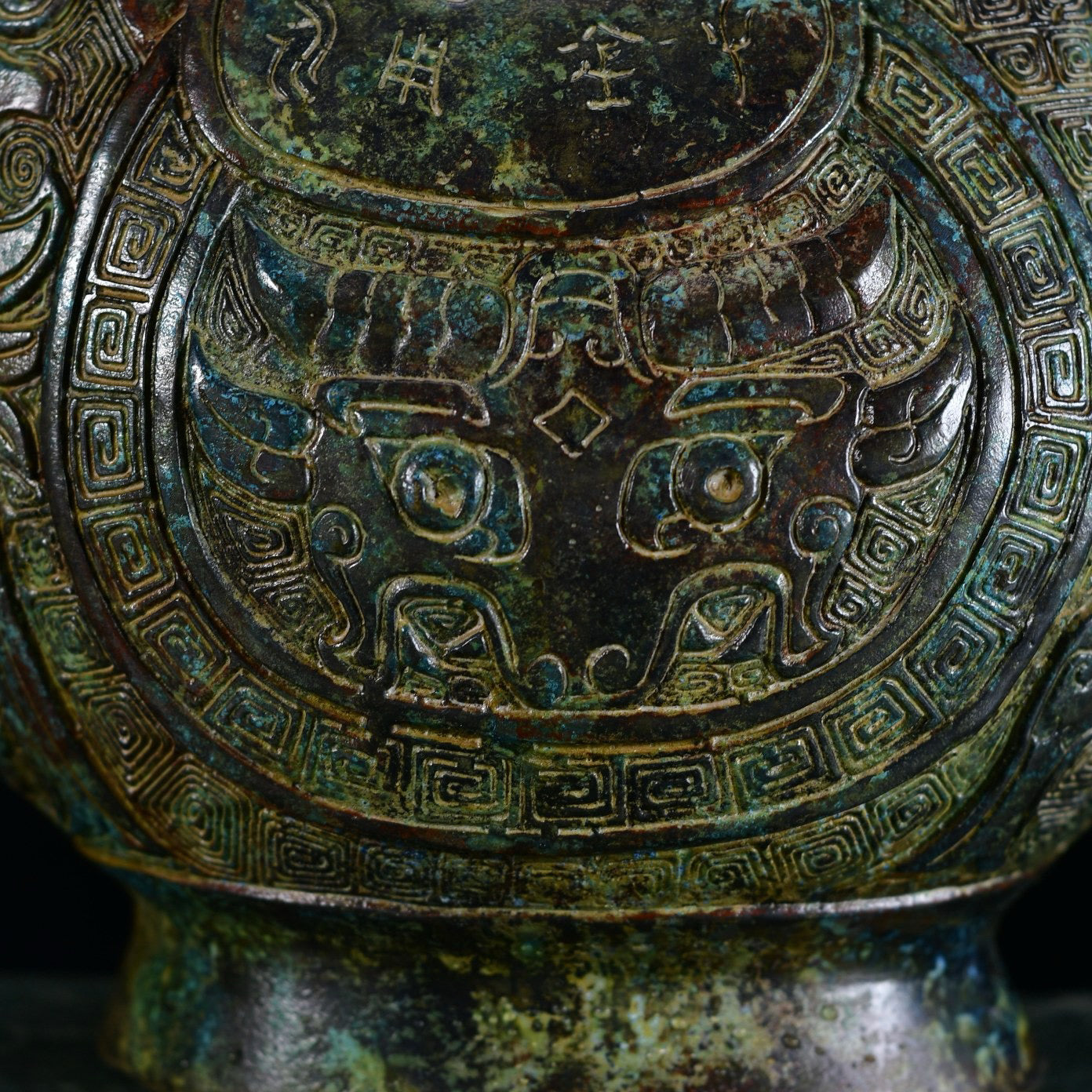 Chinese antique bronze horse teapot