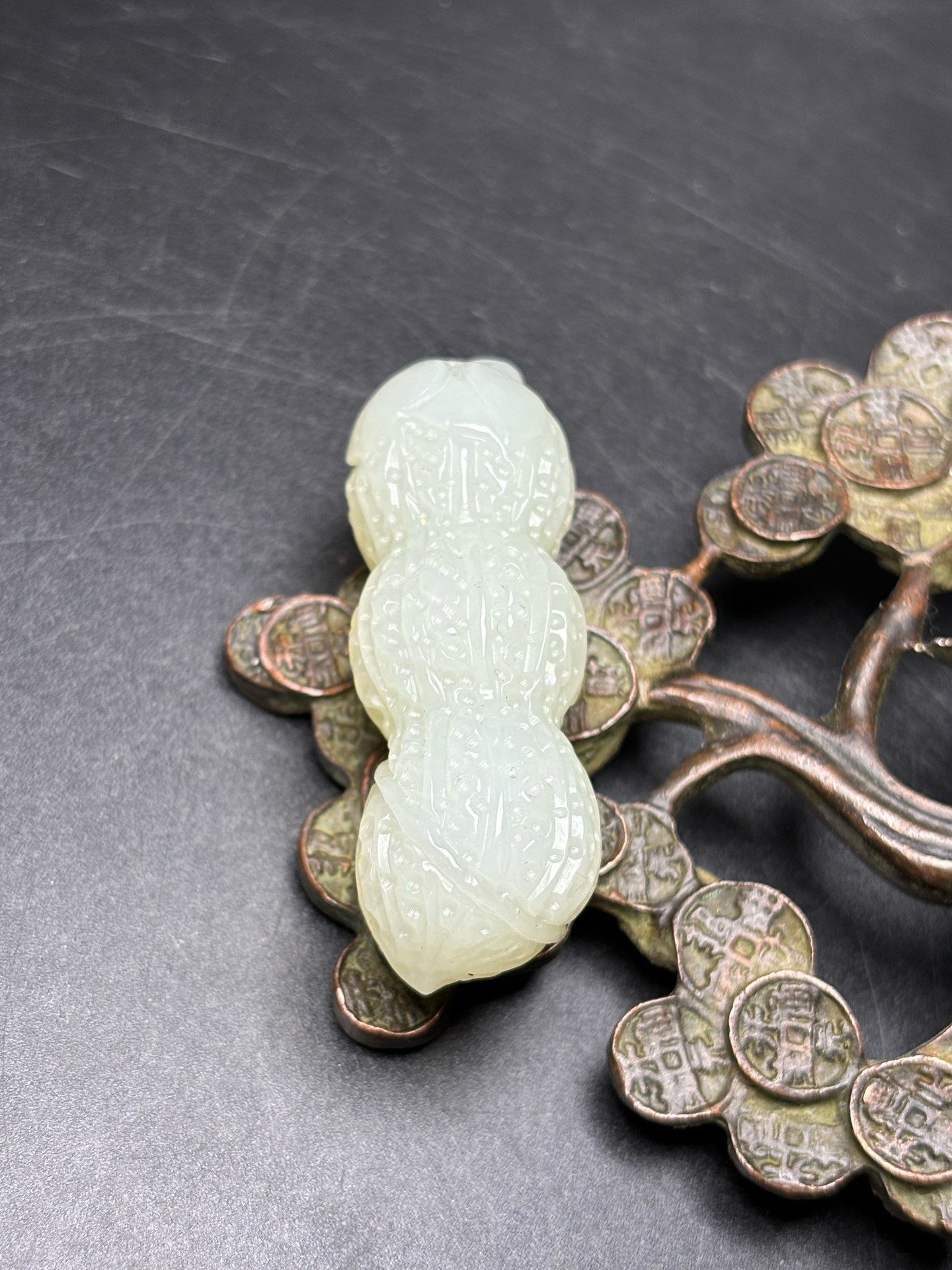 Exquisite Hetian Peanut Pendant