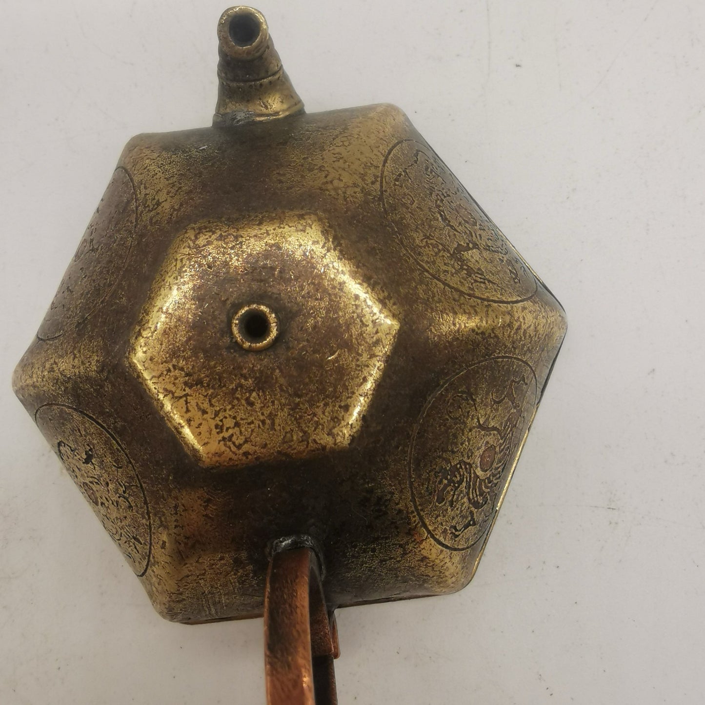 Chinese antique pure copper water droplets