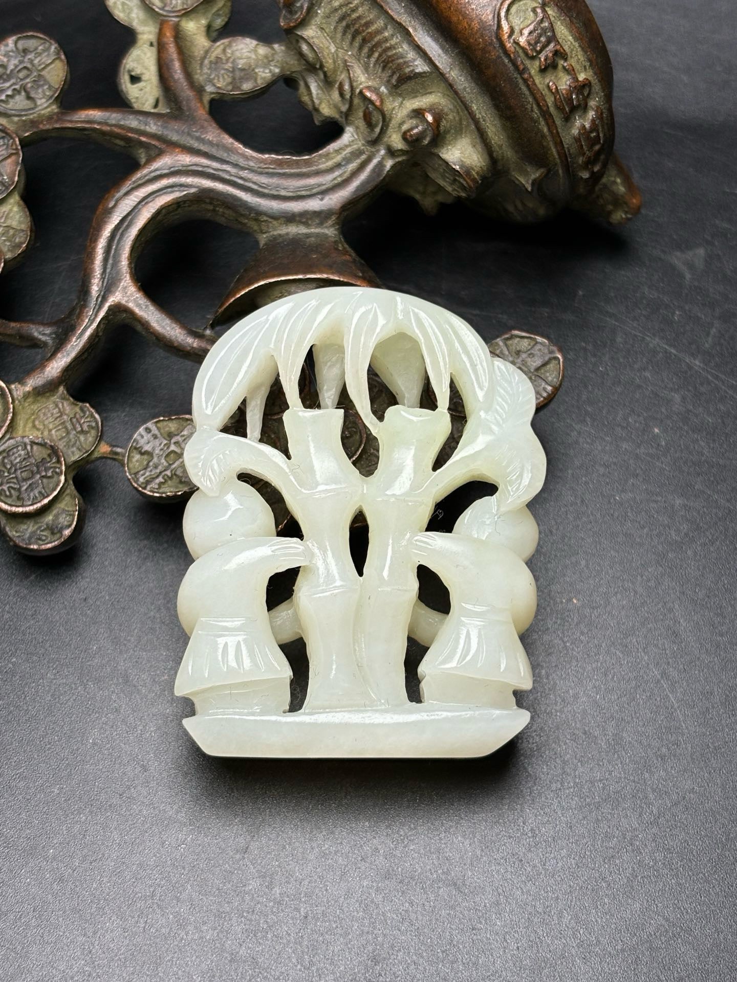 Exquisite Hotan Jade Gemini Jade Pendant