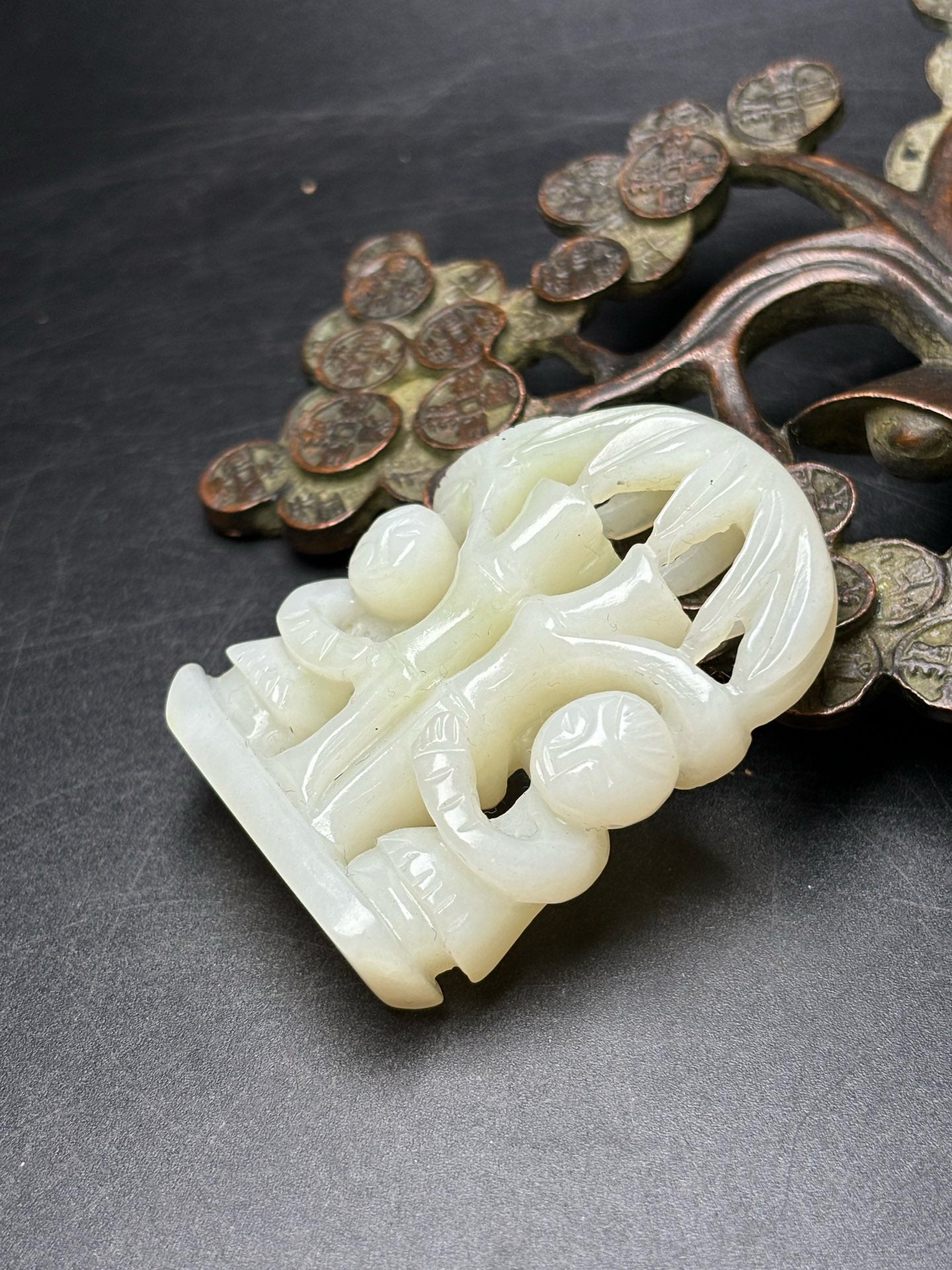 Exquisite Hotan Jade Gemini Jade Pendant