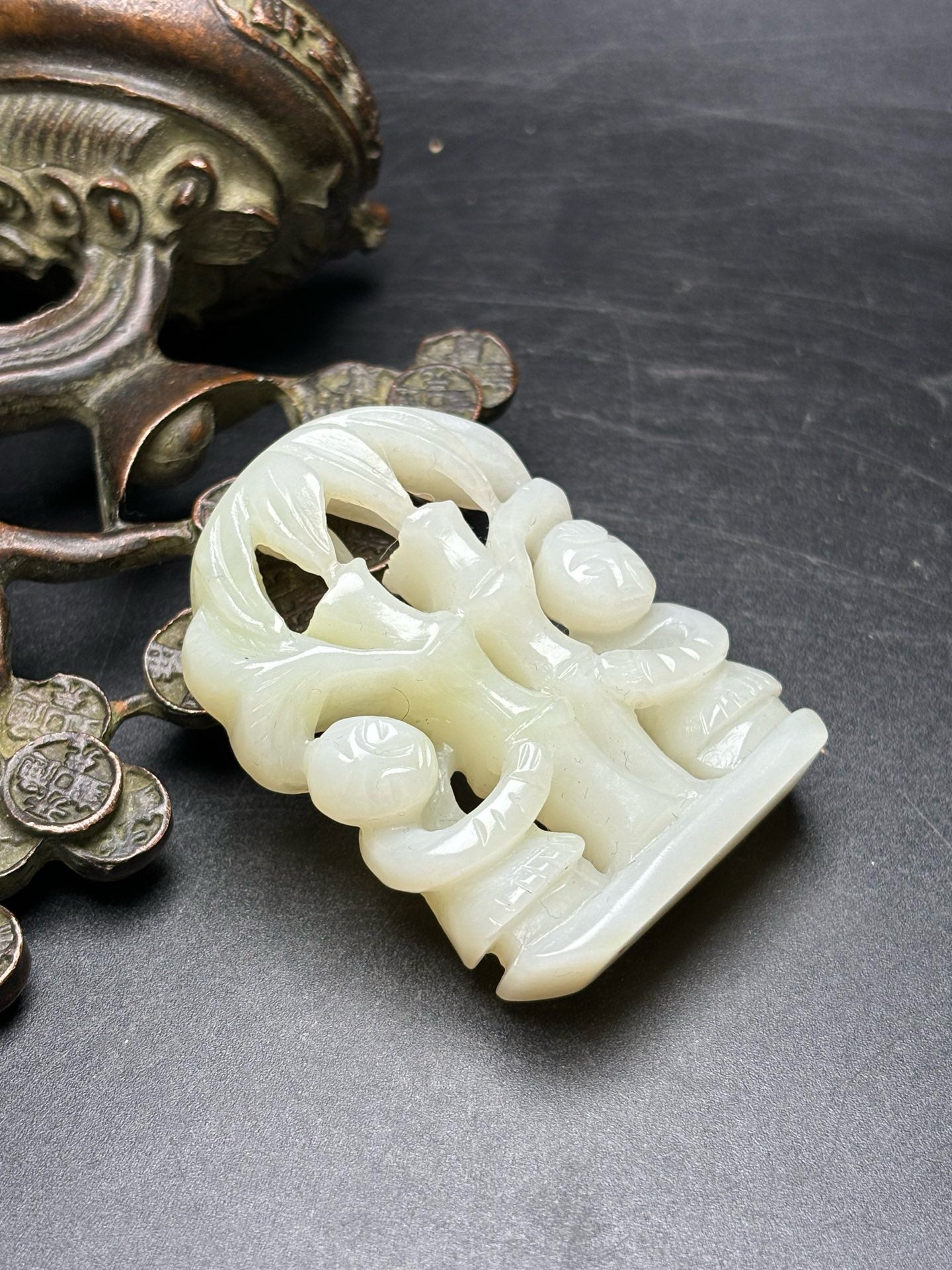 Exquisite Hotan Jade Gemini Jade Pendant