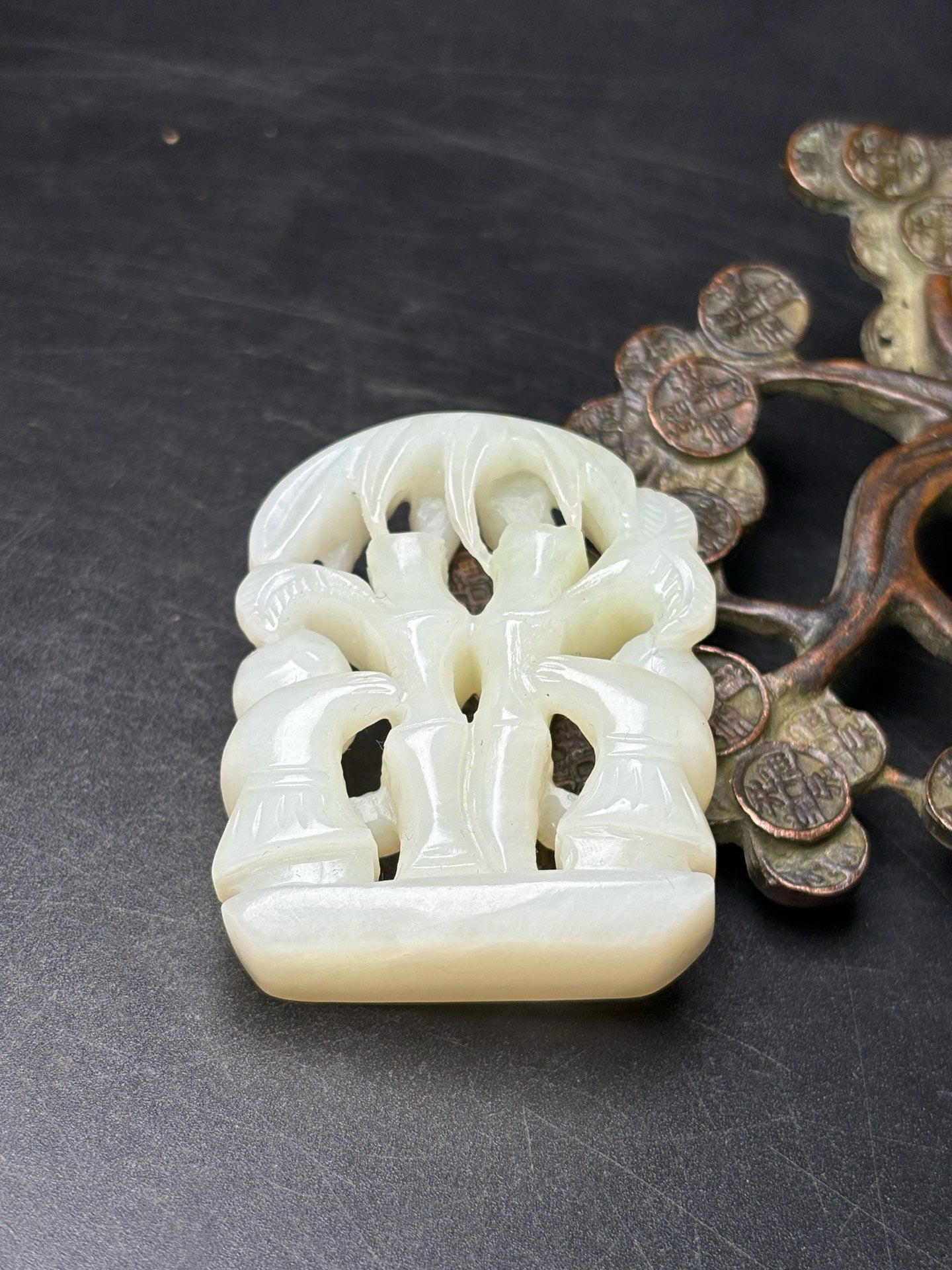 Exquisite Hotan Jade Gemini Jade Pendant