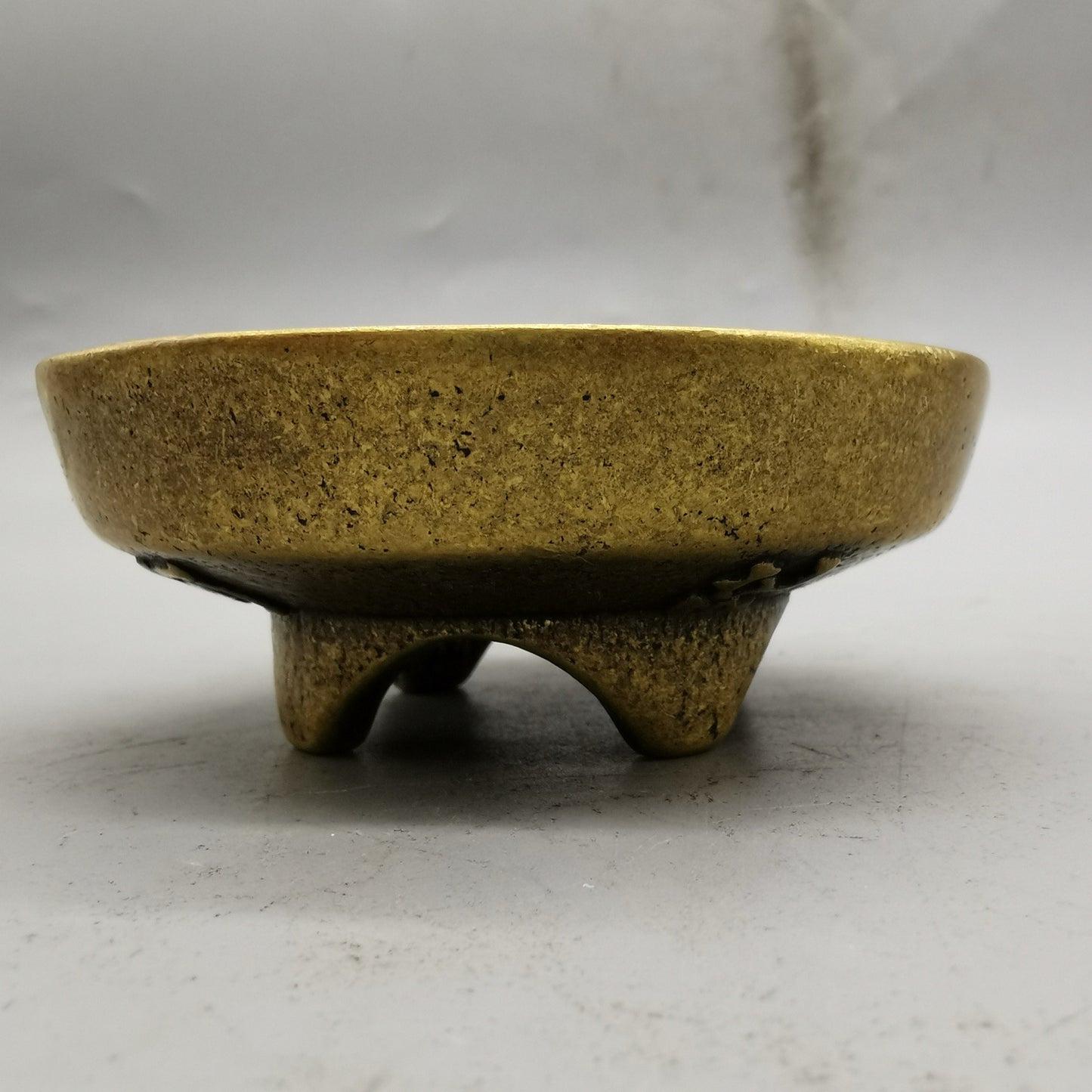 Chinese antique pure copper eight treasure oil lamp